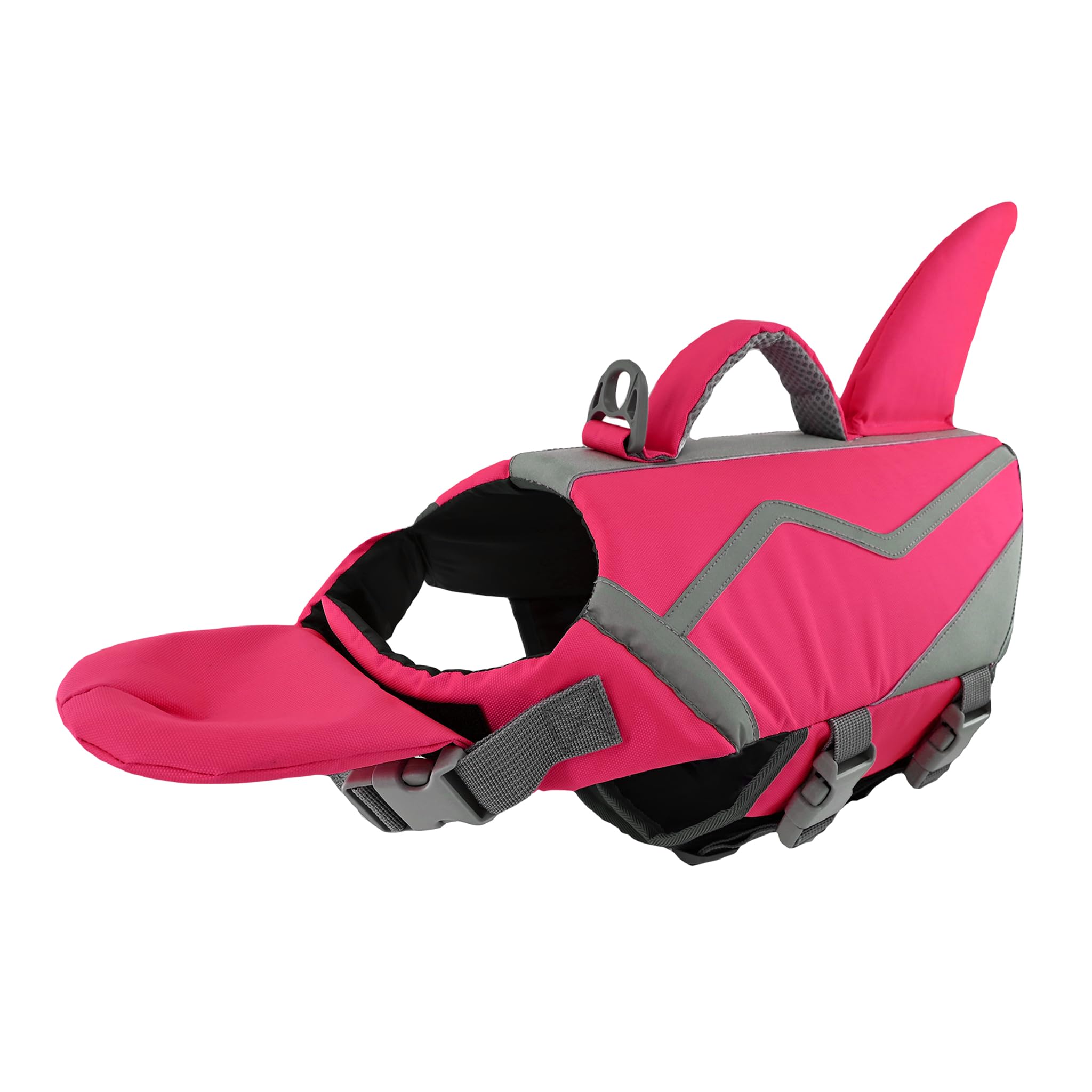 Doglay Gilet de sauvetage pour chien avec tour de cou amovible, flottabilité élevée réglable avec poignée de sauvetage pour la natation et le bateau pour chiens