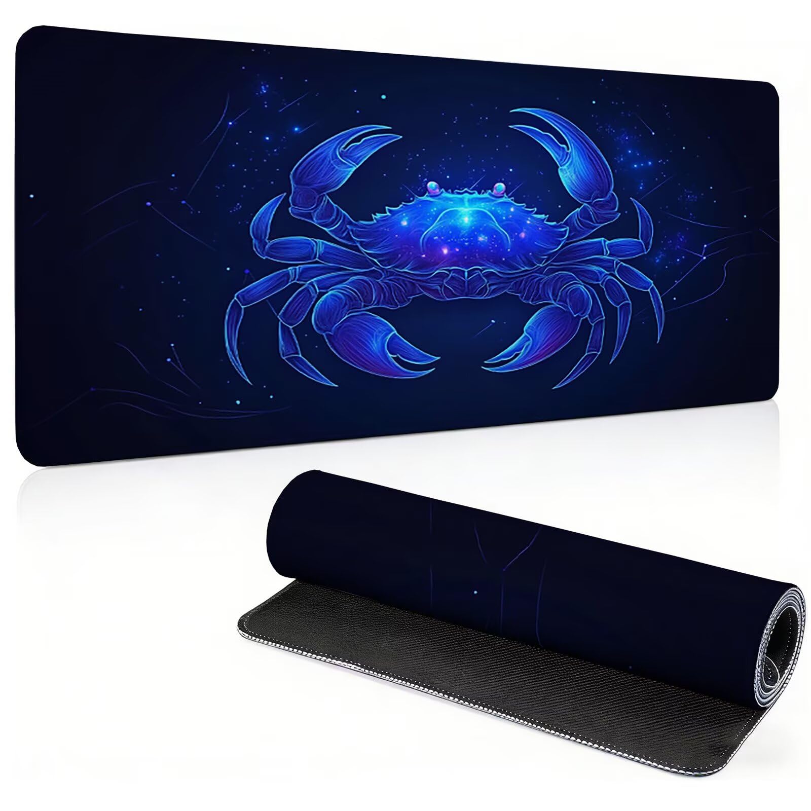 Tappetino Mouse Gaming, 1200x600mm Tappetino Mouse XXL nero 0c0-320 | Mouse Pad Grande, Ottimizzato per i Sensori da Gioco, Migliora Precisione e Velocità, per Mac e PC, Cancro