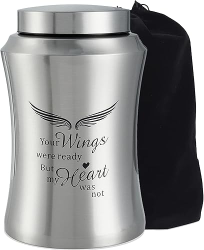 LINES ARTE Urnas grandes para cenizas hombres adultos, urnas de rosa roja para cenizas humanas adultas de hasta 220 libras, urnas de cremación