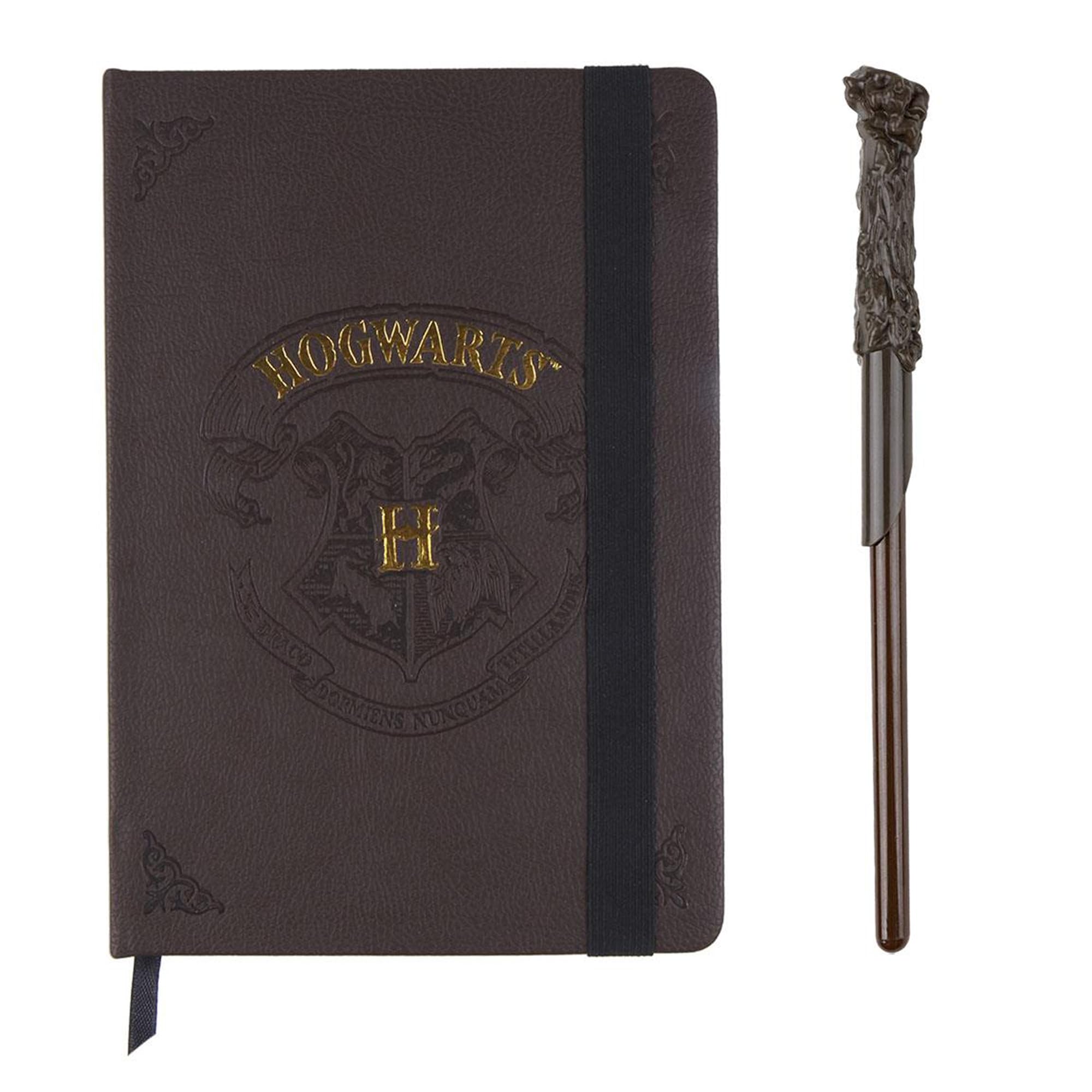 Harry Potter Hogwarts Notebook & Wand Pen Gift Set – Official Stationery Collection