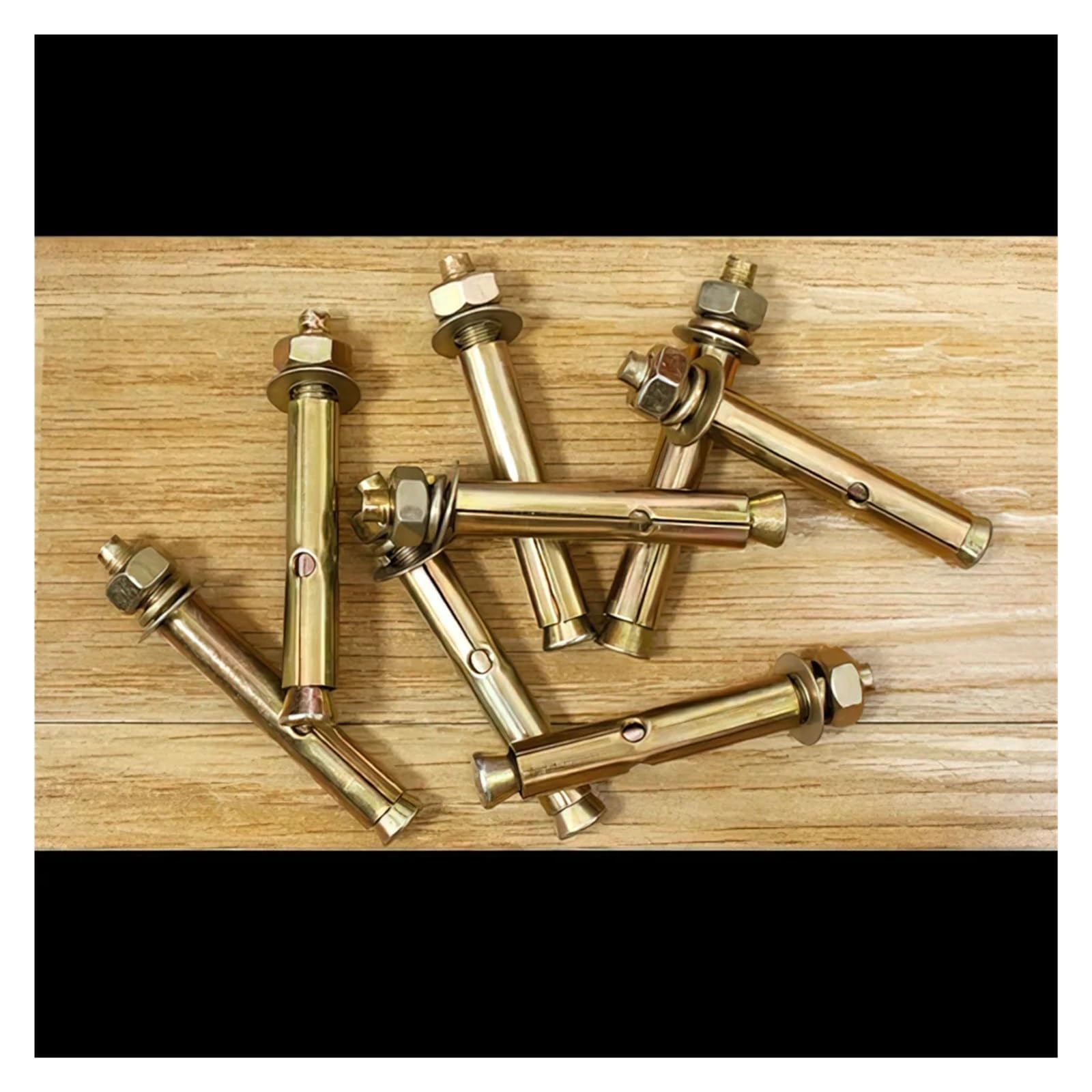 Tornillos expansores de metal, tornillos de expansión, anclajes de pared, 5 unidades M6 x 60 mm