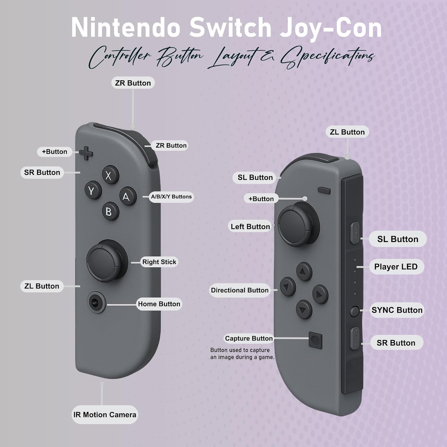 Nintendo Switch with Black and Gray Joy-Con with Dock (Renewed)