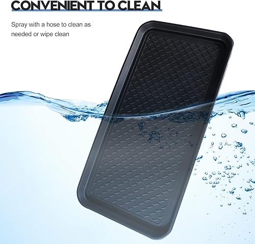 Miniatura 4 de Bandeja multiusos para botas, impermeable, para interiores y exteriores, tapete de alimentación de mascotas para perros y gatos, protección del