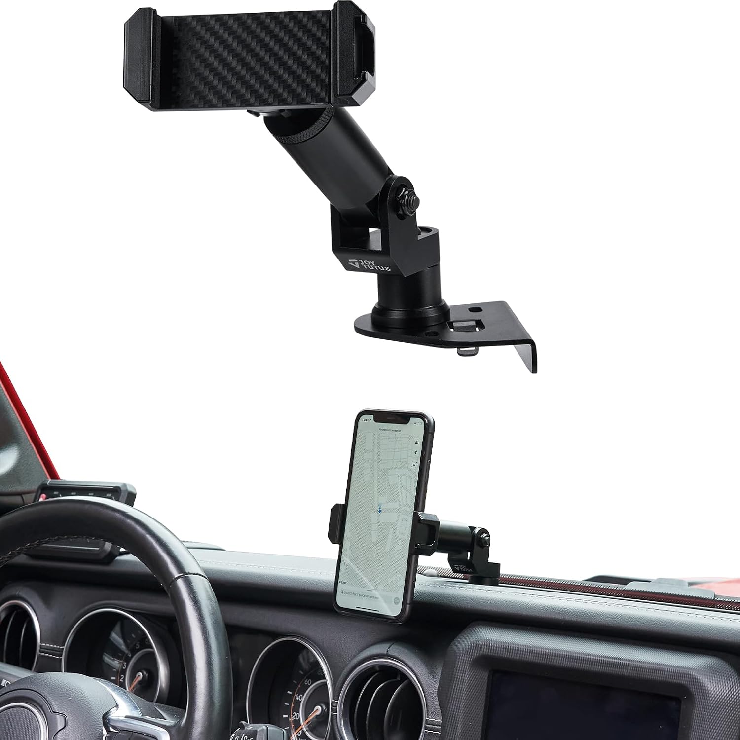 JOYTUTUS Heavy Duty Phone Mount for JL, Dash Mount Cell