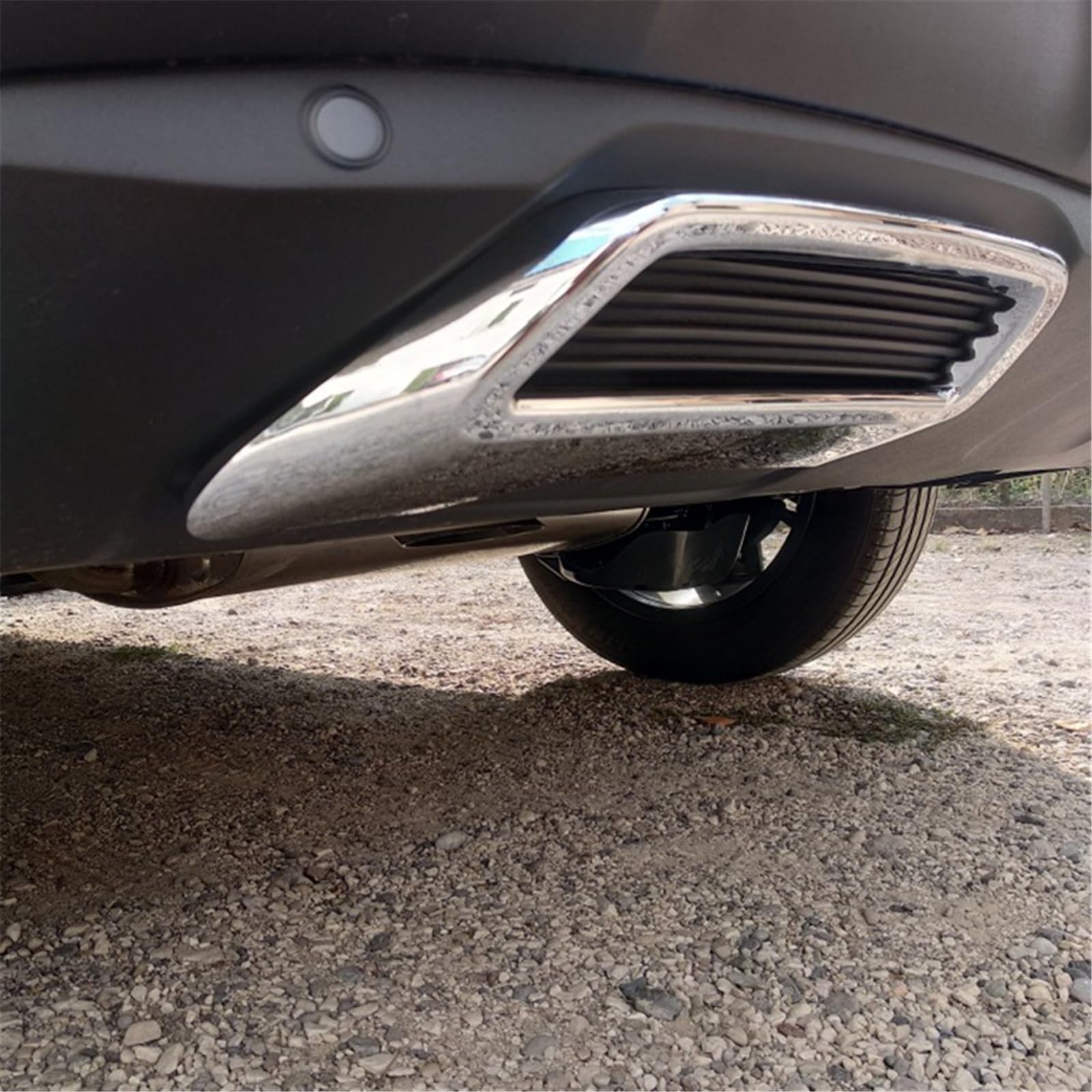 Copertura del tubo terminale del silenziatore di scarico posteriore in ABS compatibile con Peugeot 3008 5008 Allure 2017-2023 Accessori for terminali di scarico decorativi for auto