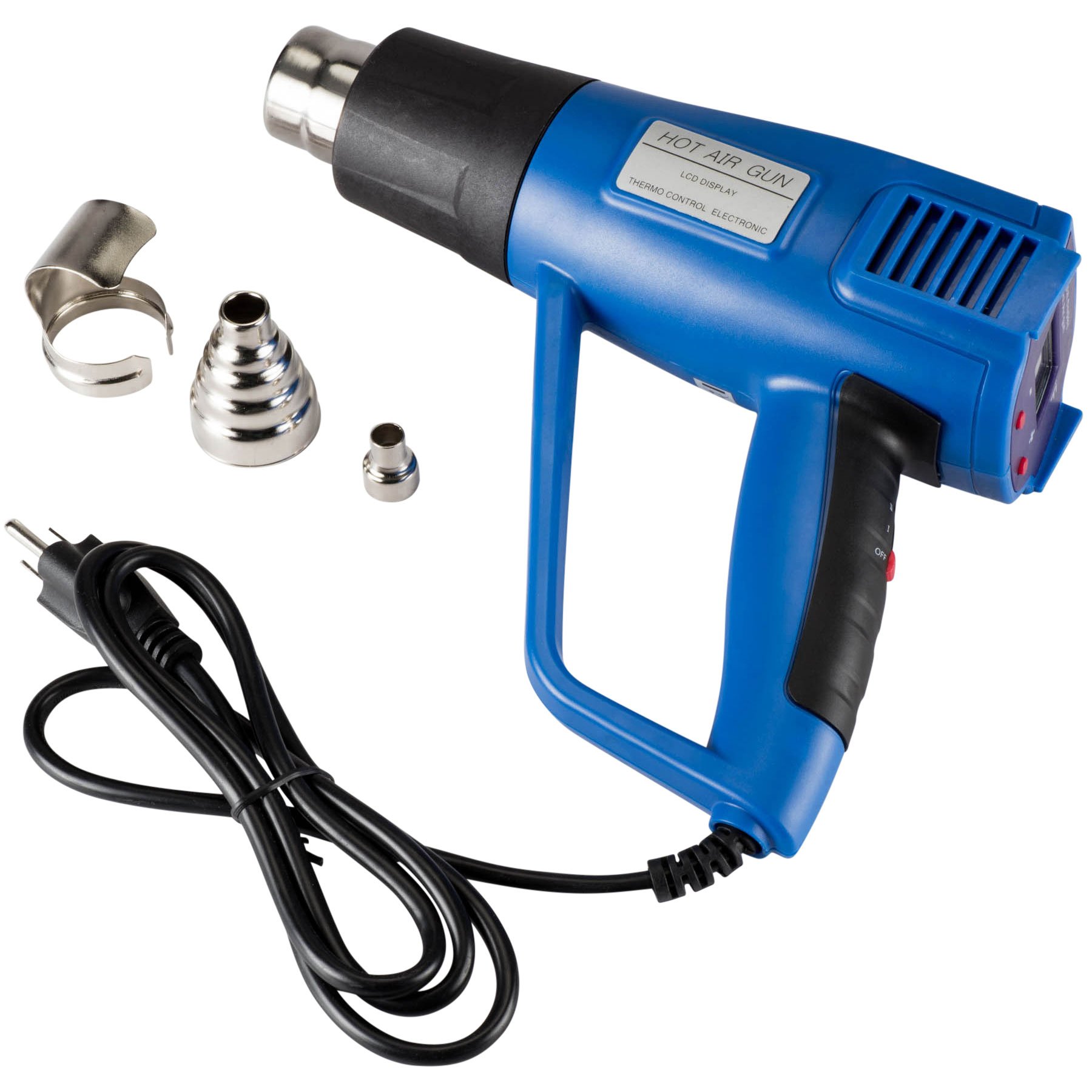 Parts Express 1500 Watt Dual-Mode Heat Gun with LCD Display and Variable Temperature