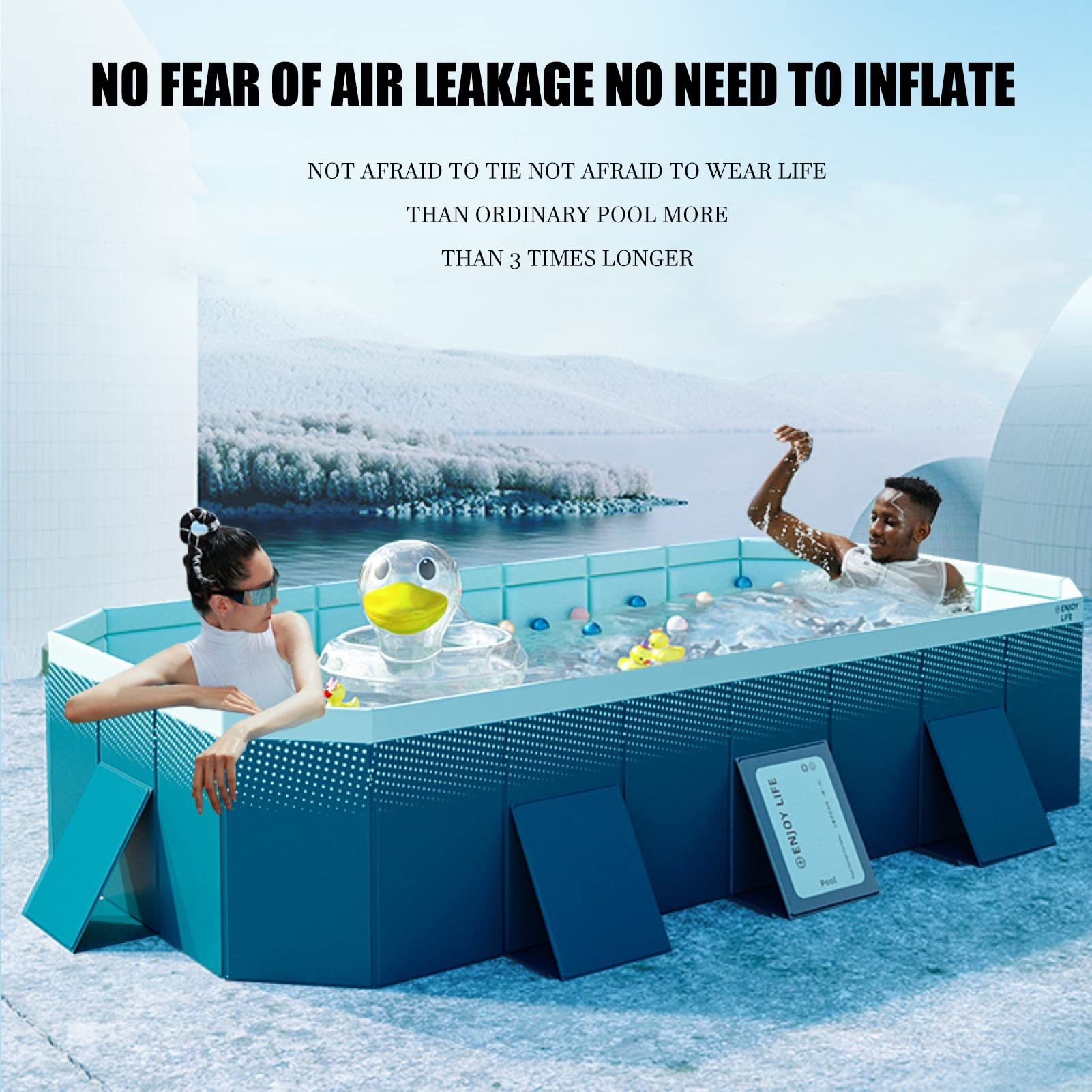 210ポータブルプール TIANZHU BLUEカラー FOLDING POOL Amazon.com: Large Foldable Swimming Pool - Collapsible Family