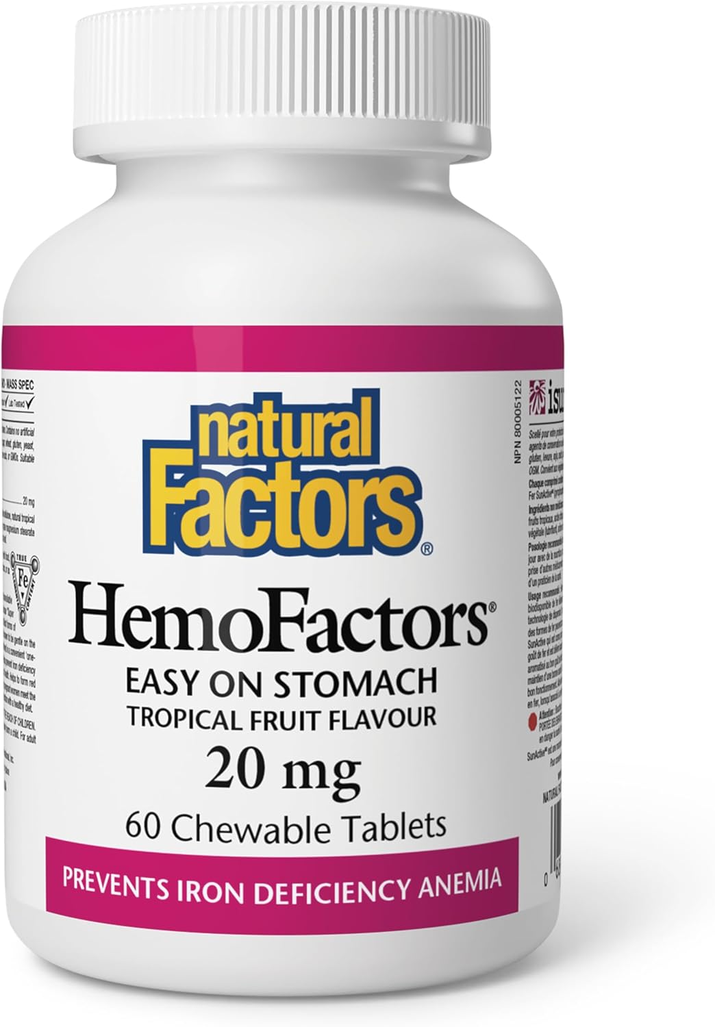 Easy Iron – Elementares Eisen (20 mg) – 60 Kautabletten