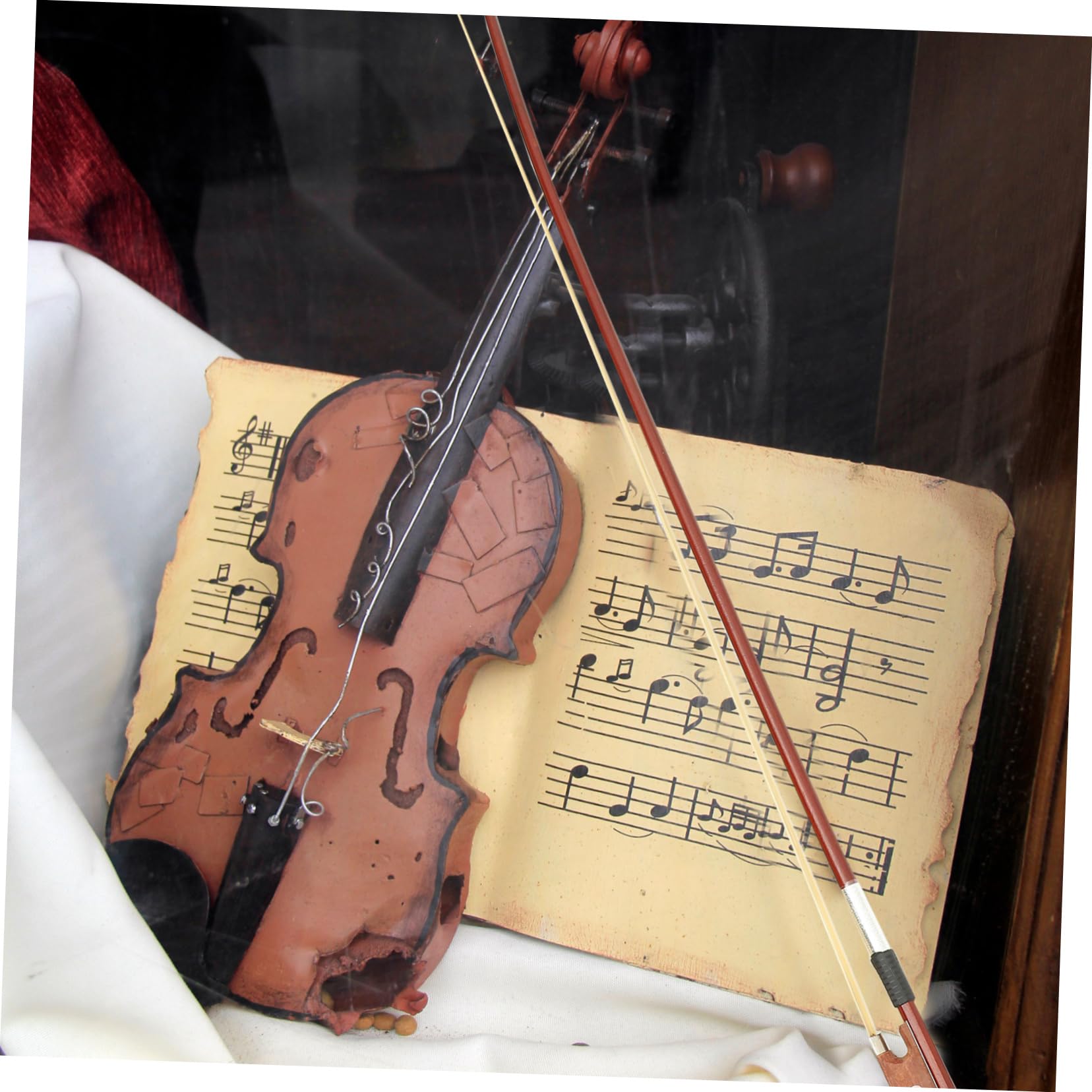 Archet de Violon en Bois Crin de Cheval Bien Équilibré, Transmet les Vibrations des Cordes, pour Étudiants et Joueurs Professionnels