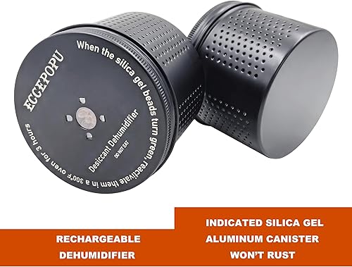 Miniatura 2 de Deshumidificador seguro para armas, absorbentes de humedad para almacenamiento, deshumidificador de recipiente desecante de 7.05 oz para mayor