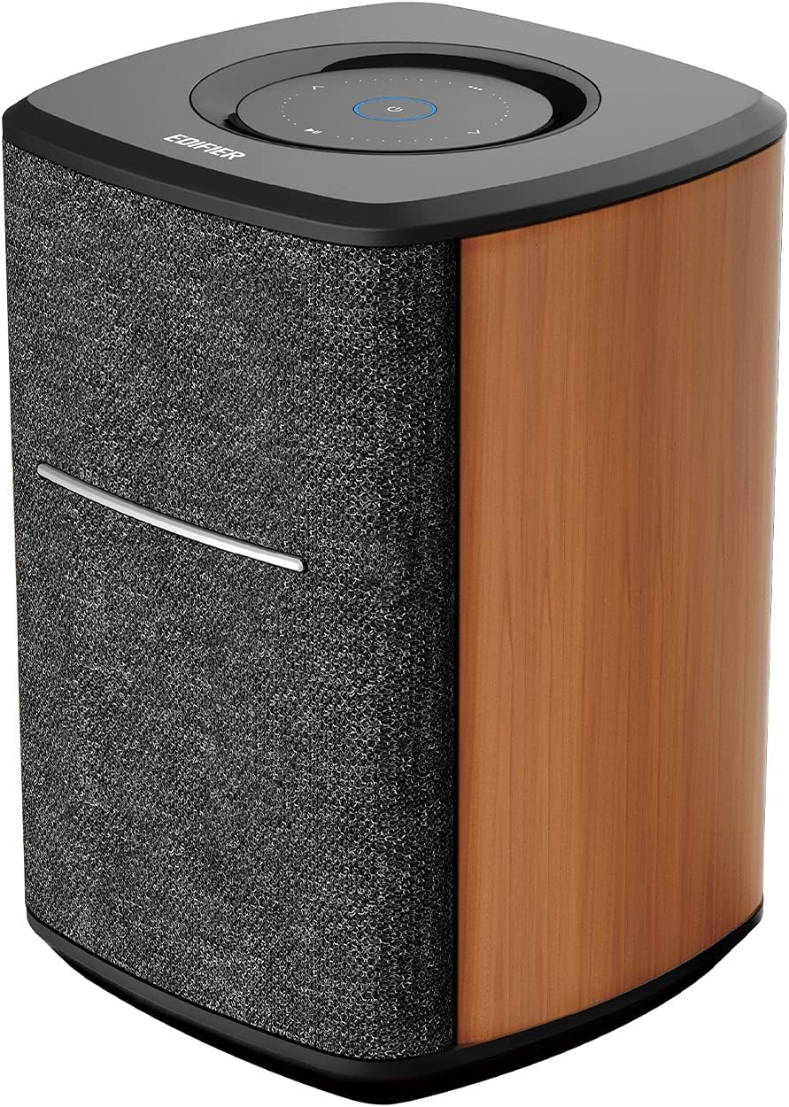 WiFi Smart Speaker, Brown/Black, MS50A, Bluetooth, Wi-Fi