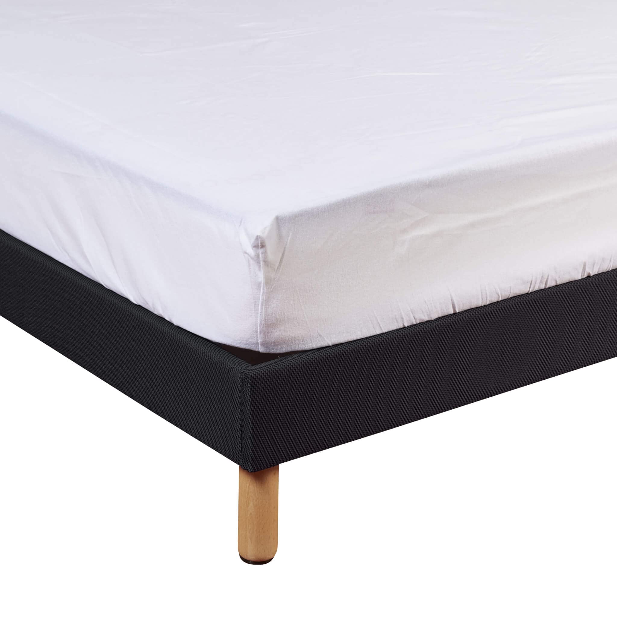 Protège Matelas Anti-acariens Microstop Molleton 100% Coton - Bonnet 30 cm 160x190
