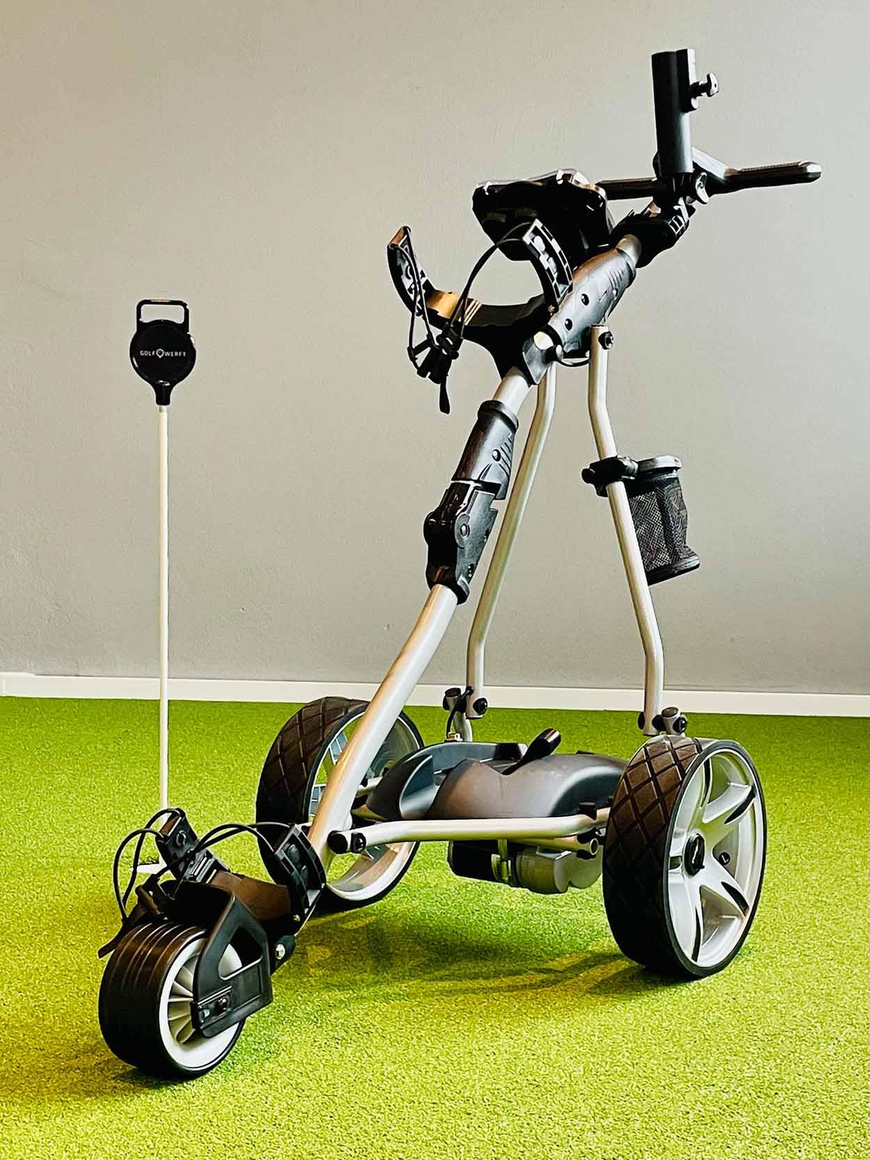 Caddyone 410 Lithium Elektro Golftrolley Silber