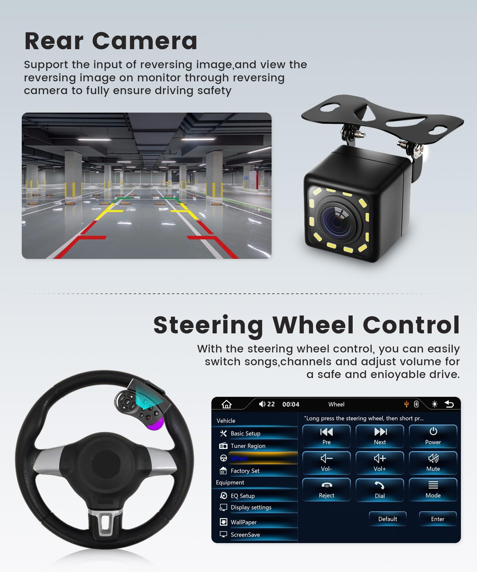 Radio para Coche Dab+ de un Solo DIN con CarPlay inalámbrico Android Auto, Radio con Pantalla retráctil automática de 7", Radio 1 DIN BT/Control del Volante/Enlace de Espejo/EQ/USB-C+Cámara Trasera