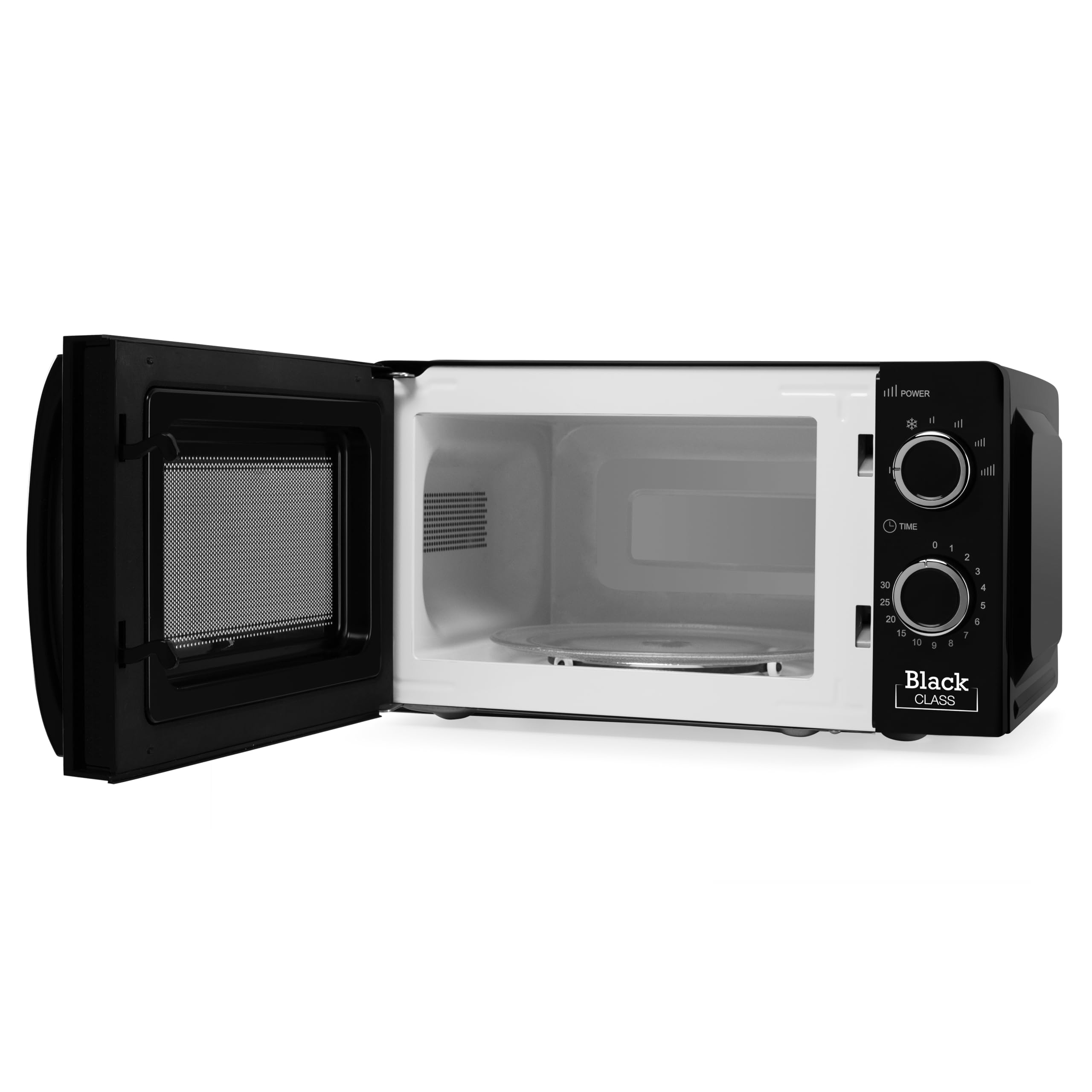 Orbegozo Mi 2117 – kuchenka mikrofalowa o pojemności 20 litrów, 6 poziomów pracy, timer do 30 minut, moc 700 W, czarna