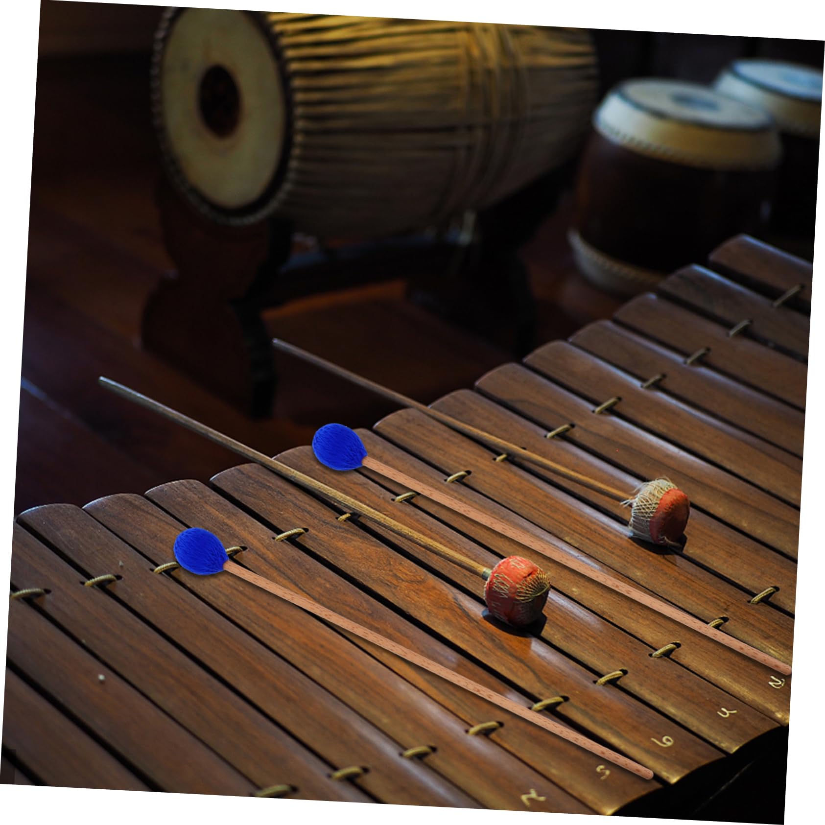 TOYANDONA 3pares Mallet De Percusión Arce Cabeza De Hilo Para Marimba y Glockenspiel Accesorio Musical Para Instrumentos De Percusión