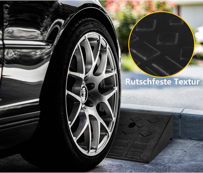 MYOYAY Gumis Küszöb Rámpa 10 cm Autó Kerekesszék Motorkerékpár Járdaszegély