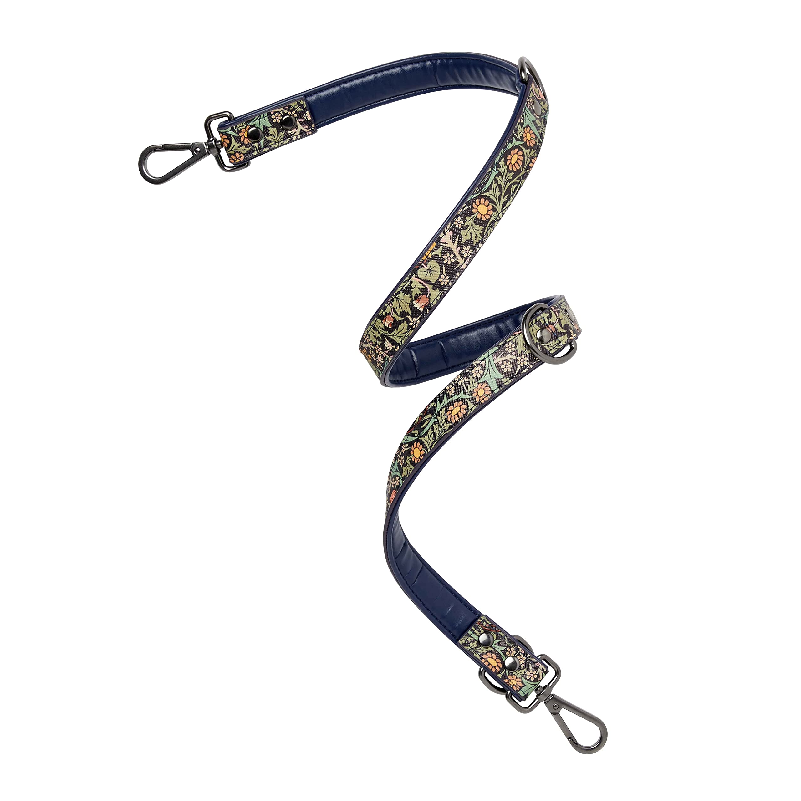 William Morris at Home Canine Companion Long Adjustable Dog Lead | Smart & Stylish | Printed Vegan Leather | Perfect Pet Lover Gift