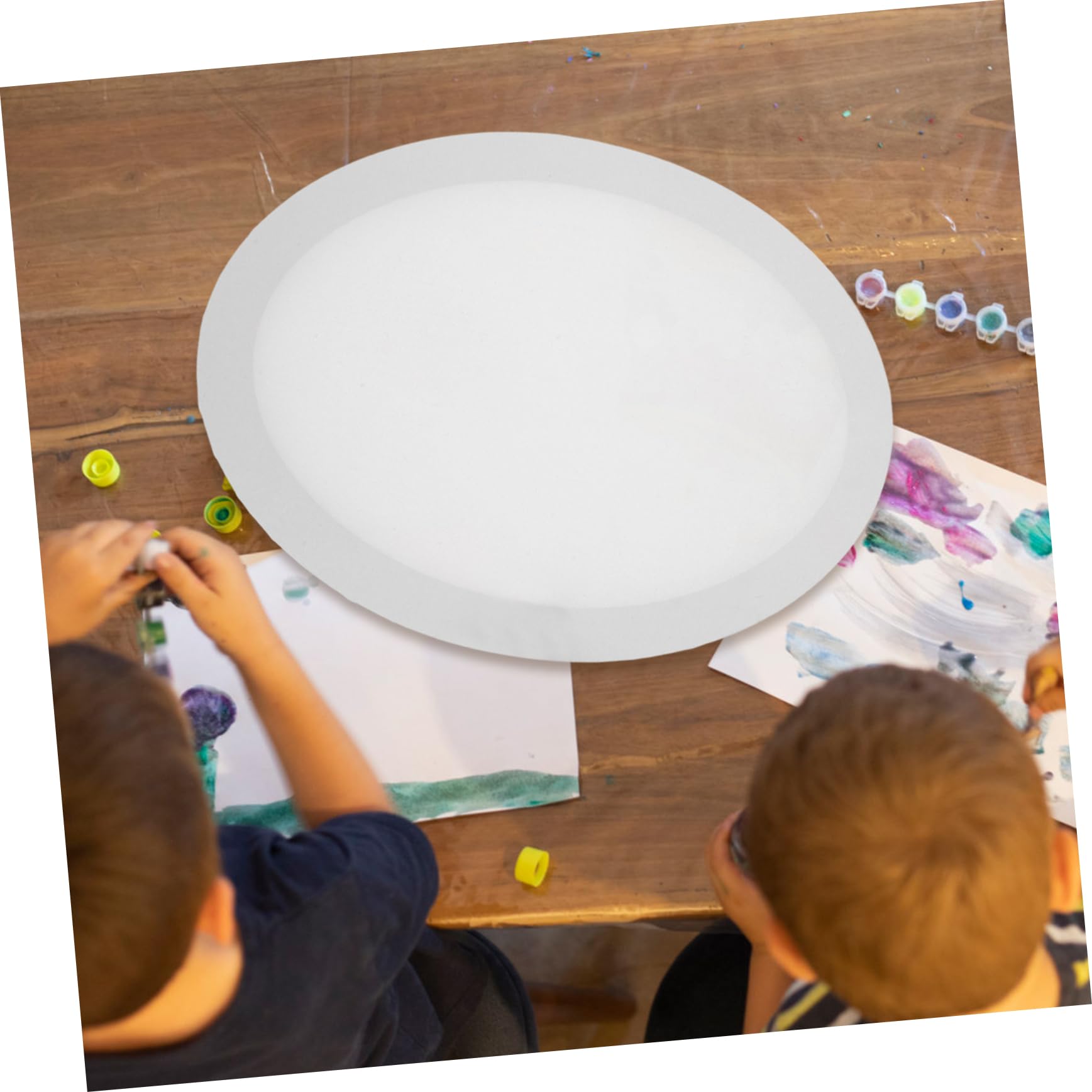 Toiles à Peindre Ovales Stable et Permanent Cadre Créatif Lot de 2 en Coton pour Peinture DIY et Artistes Étudiants