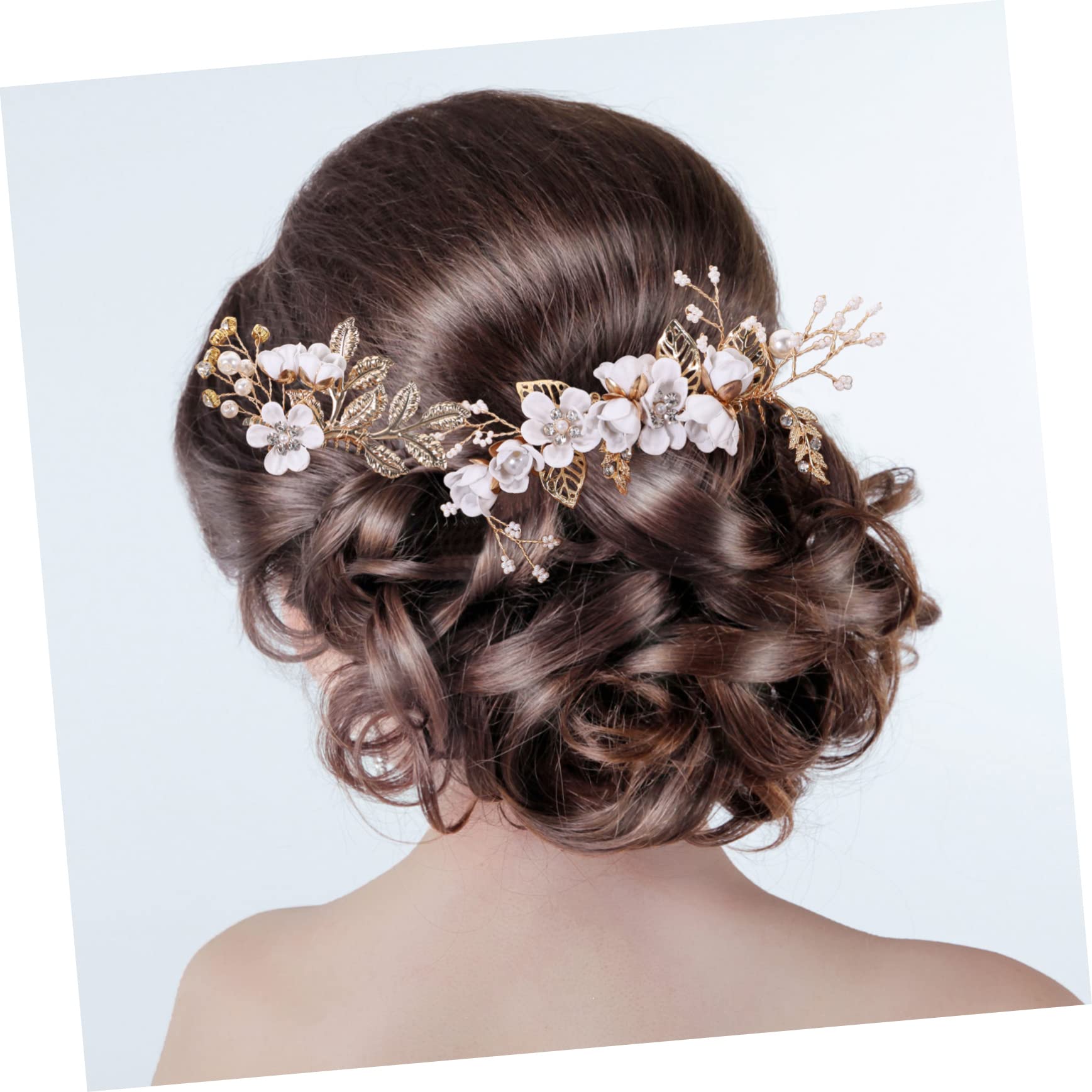 Abaodam 12pezzi Pettinini e Bacchette Floreali Per Accessori Da Sposa Eleganti Per Matrimoni e Occasioni Speciali