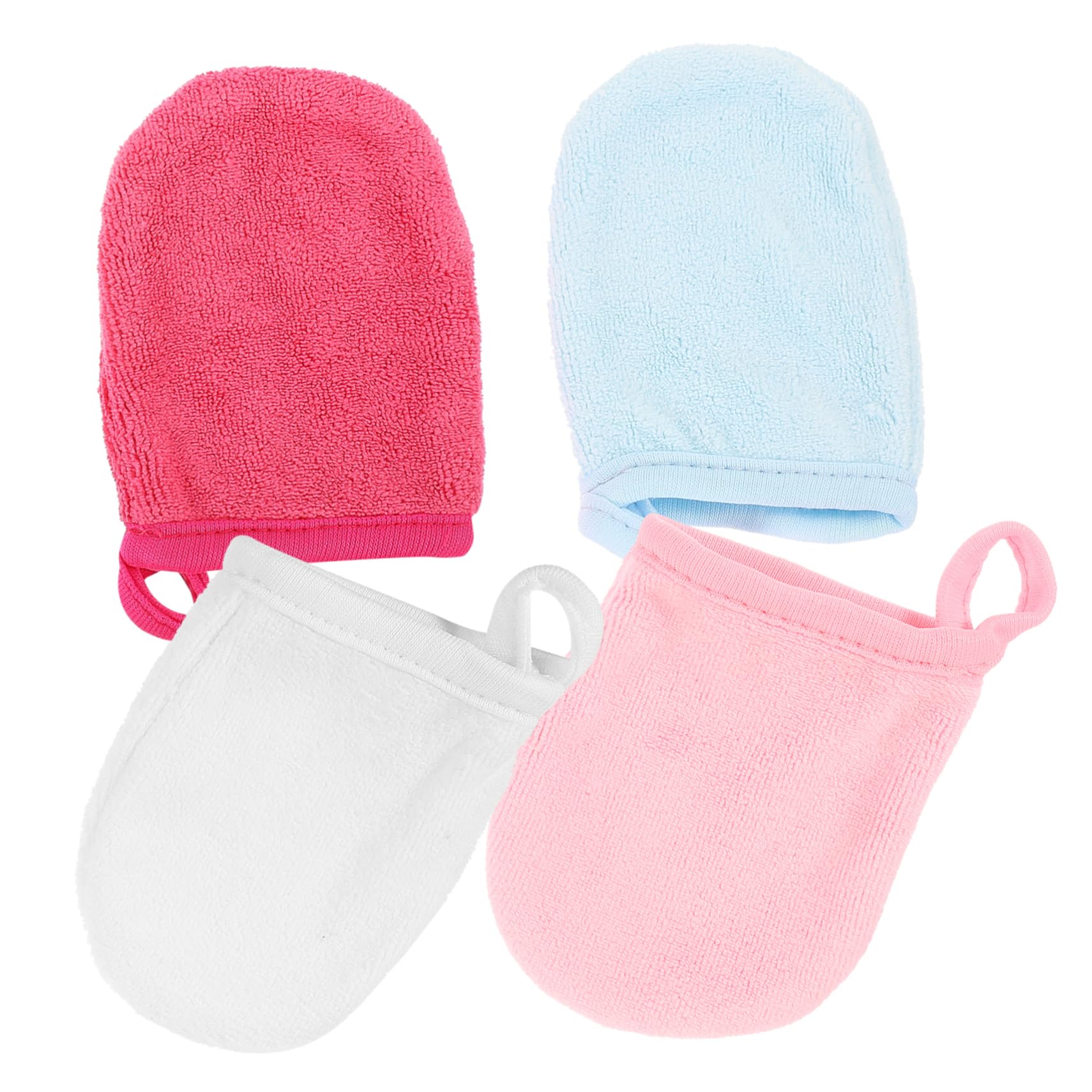 20pezzi Guanti Microfibra Per Pulizia Viso e Rimozione Trucco Guanti Lavabili e Riutilizzabili Di Accessori Per Della Perfetti Per Uso Quotidiano e Viaggi