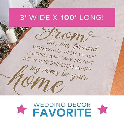 Miniatura 2 de Fun Express Camino de pasillo de boda de 100 pies, para exteriores e interiores