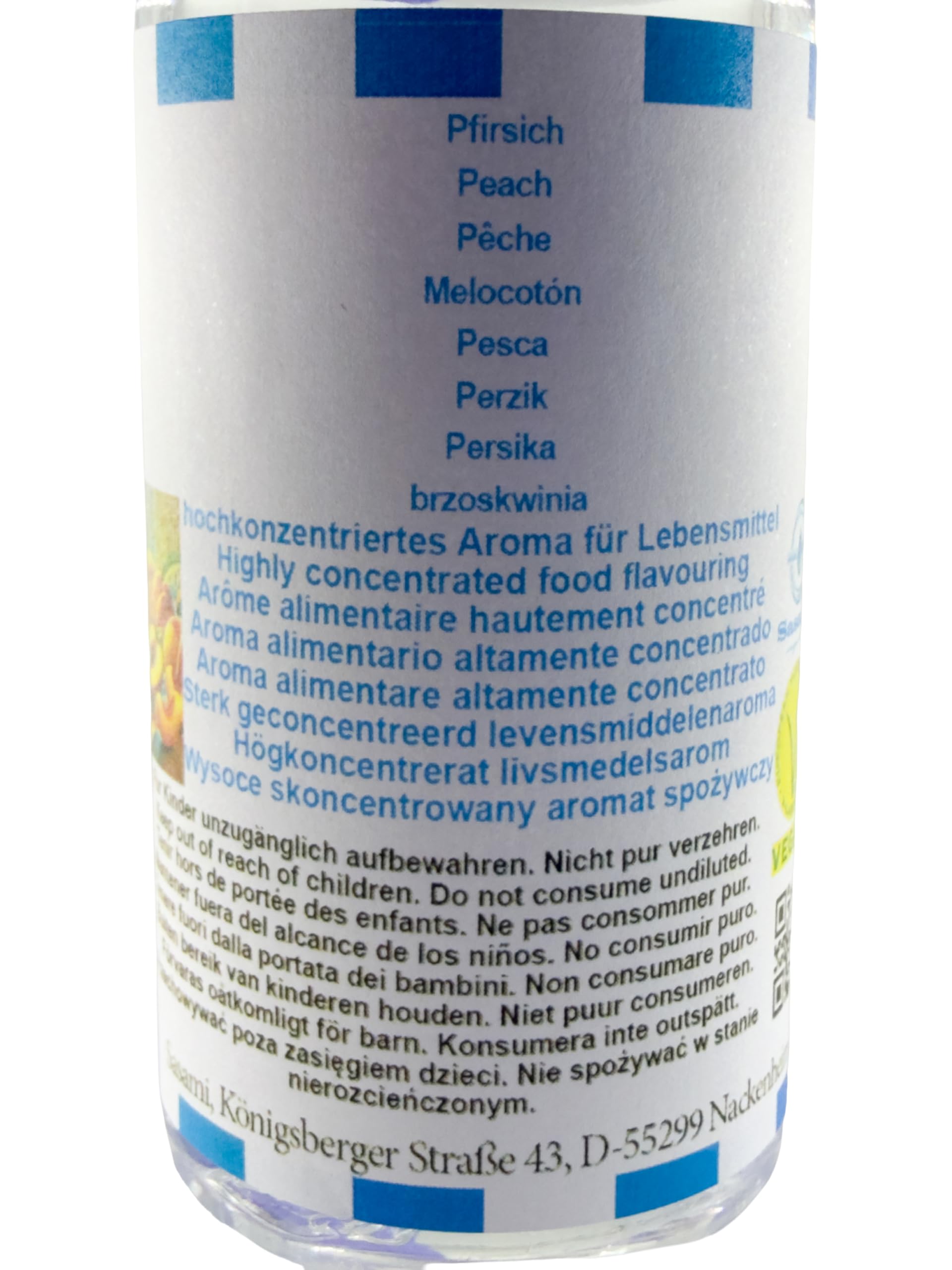 Pesca aroma concentrato - vegano - Sasami - 100ml