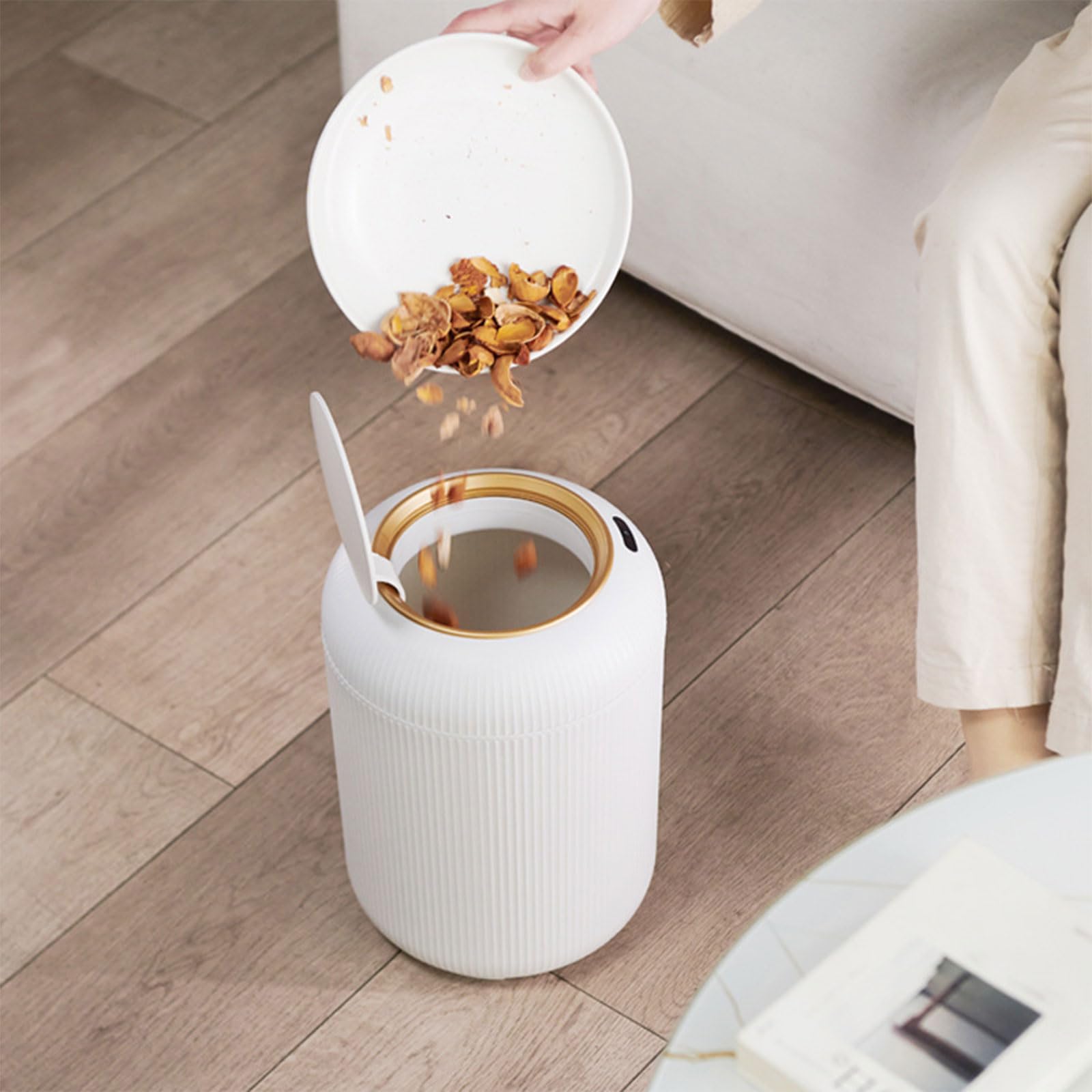 Dispenser per pattumiere da 9, 5 l / 10 l, Plantare Antiscivolo, sensori Automatici, pattumiera da Cucina, per Cucina/Camera da Letto/Soggiorno/casa, bidone Automatico