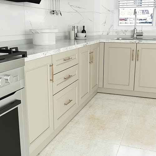 Miniatura 5 de goldenwarm Paquete de 15 tiradores de bronce champán para gabinetes de cocina, manijas de gabinete de cocina, manijas de cocina para armarios,