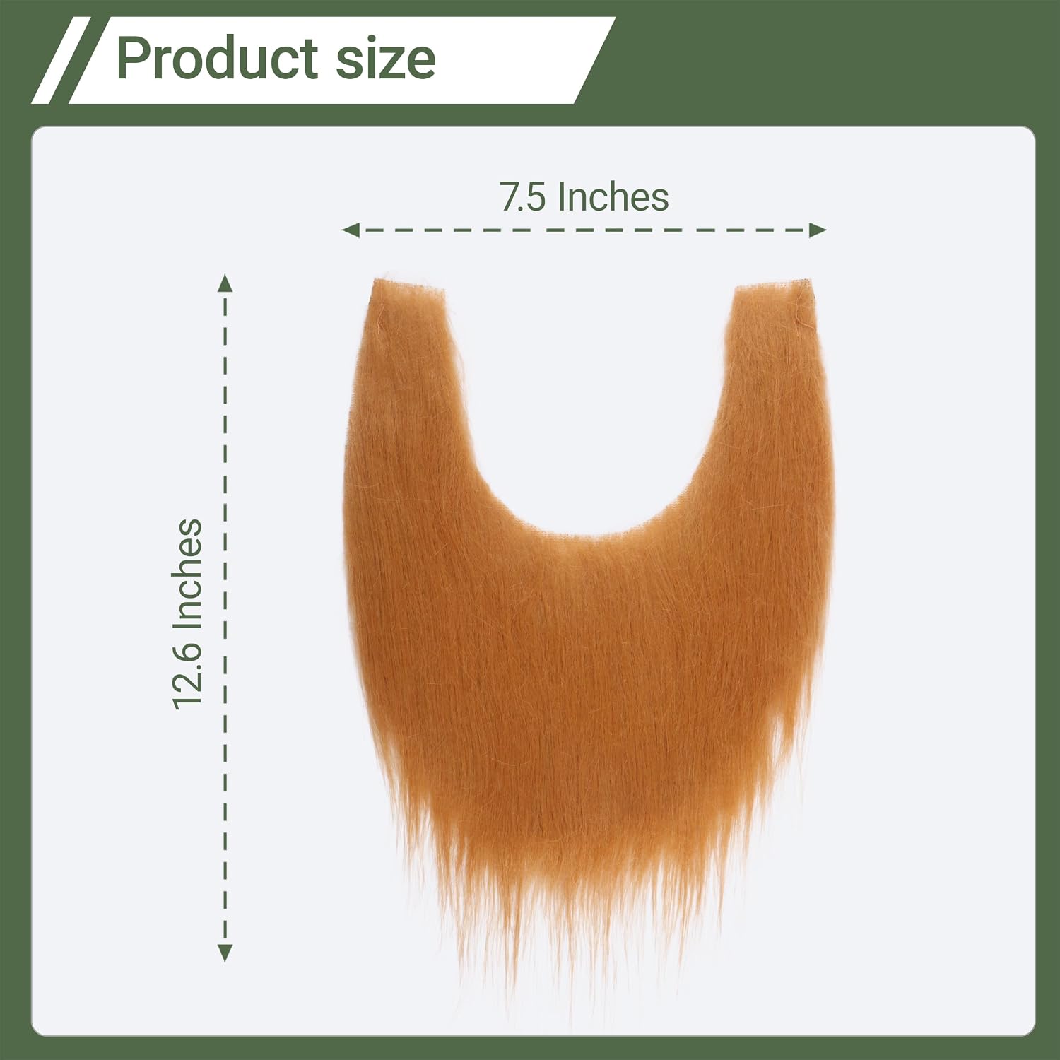 Long Fake Beard for Men Classic Halloween Costume Facial Hair False Beard and Mustache for Cosplay Halloween