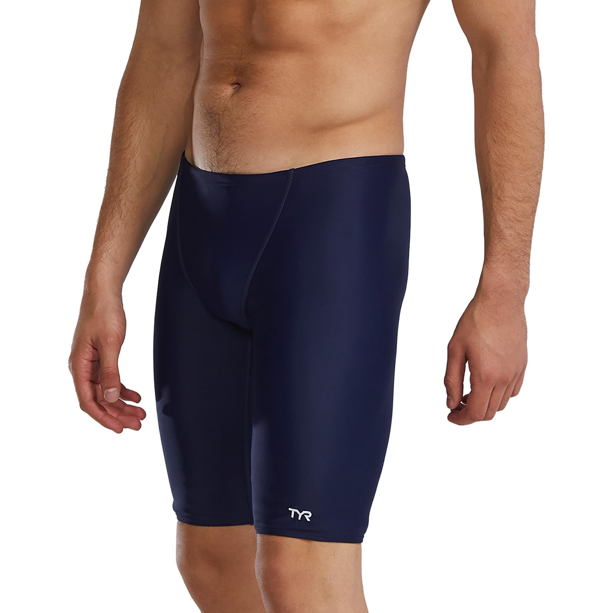 TYR TYReco Jammer - Costume da Bagno a Compressione Resistente al Cloro da Uomo, per Corsa, Nuoto e Fitness