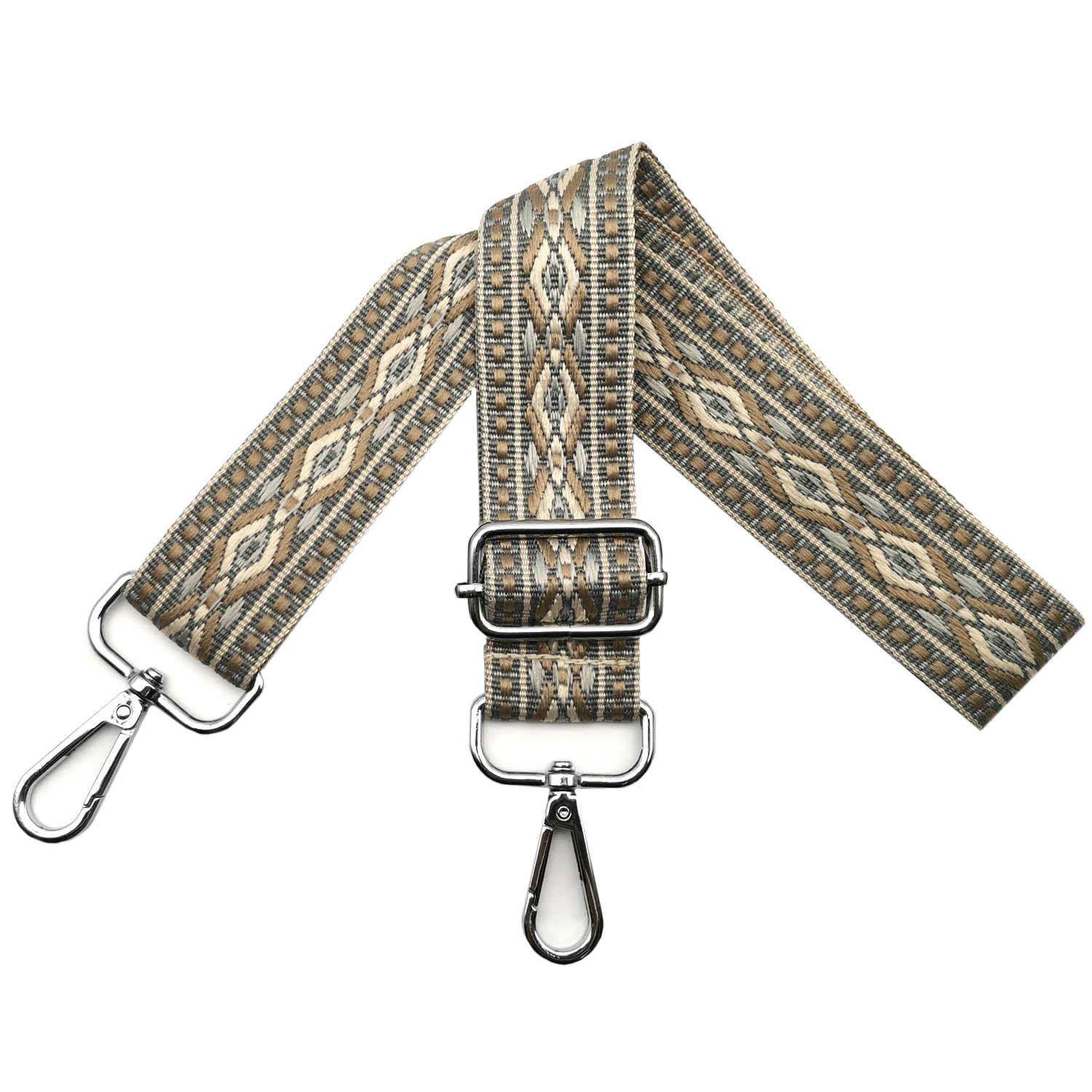 Tracolla Regolabile Per Borsa Donna - Cinghia Larga 5cm Con Fibbia Oro | Borsa A Spalla, Crossbody Tela - Foto 10