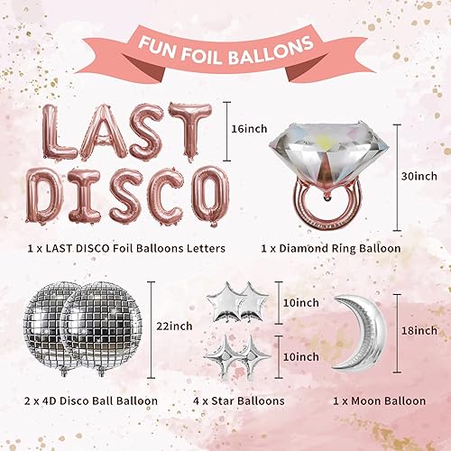 Miniatura 4 de Última decoración de despedida de soltera de discoteca - Decoraciones de despedida de soltera - Última decoración de globos de despedida de soltera