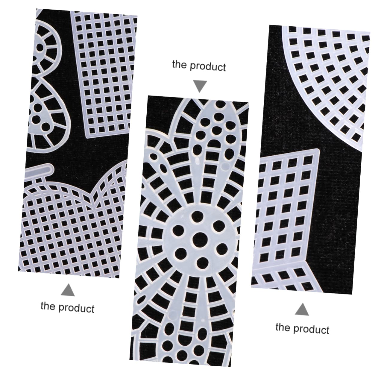 EXCEART 100 Piezas De Alfombra En Tela Bordada Lienzo Transparente Paneles Transparentes Lienzo Circular Lienzo Bordado Costura Lienzo Bricolaje Malla Artesanal Colcha De