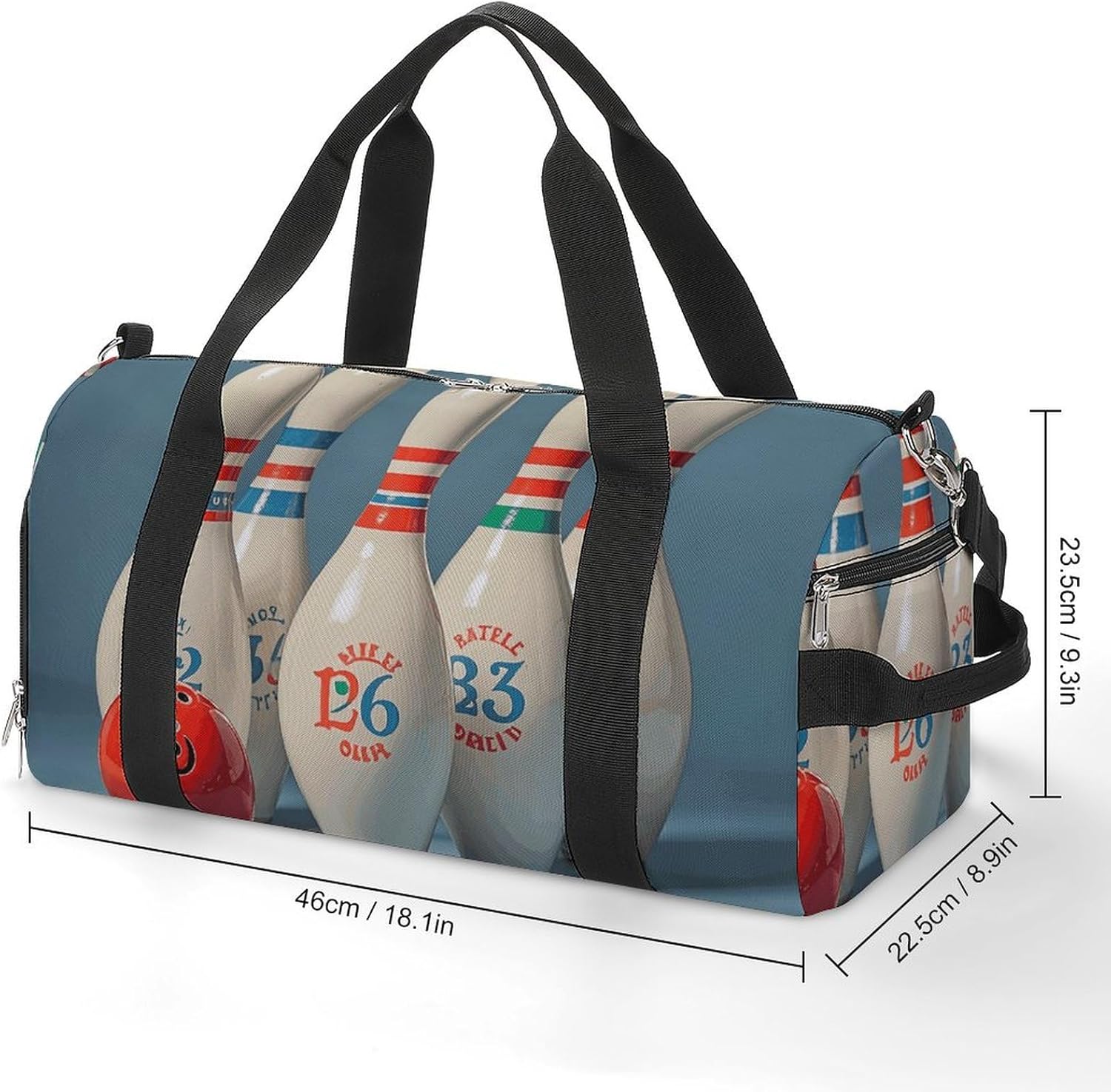 Gym Bag for Men Travel Duffle Bag Bowling Ball And Ball Bottle Tote Bag Weekender Duffel Bag Weekender Bag for Sports