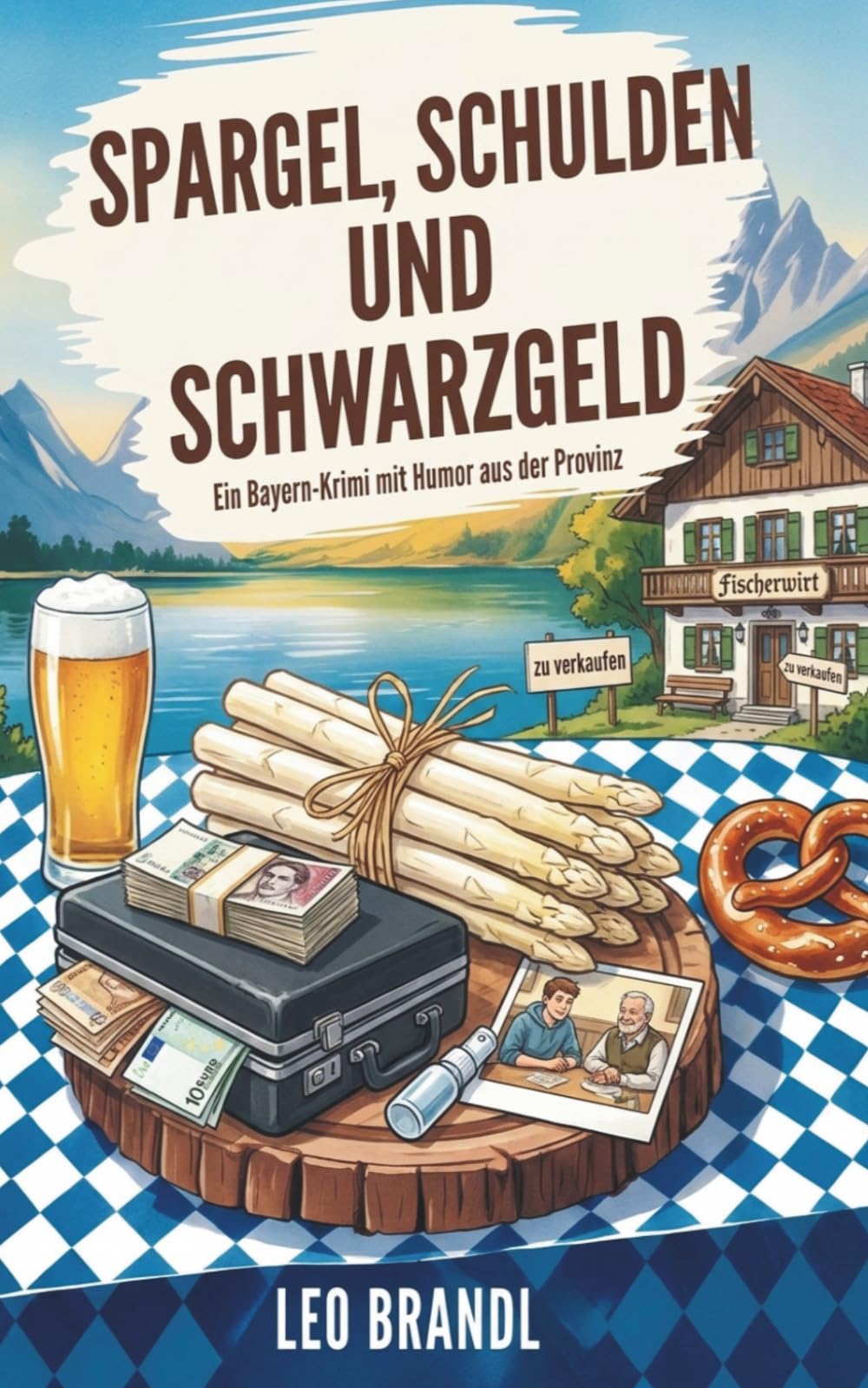 Spargel, Schulden und Schwarzgeld: Ein Bayern-Krimi mit Humor aus der Provinz (Ammersee-Krimis von Leo Brandl)