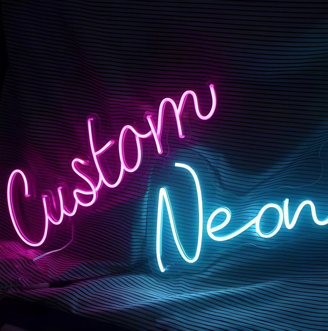 Custom Personalized Neon Sign for Wall Decor, Customizable for Bedroom, Wedding, Birthday Party