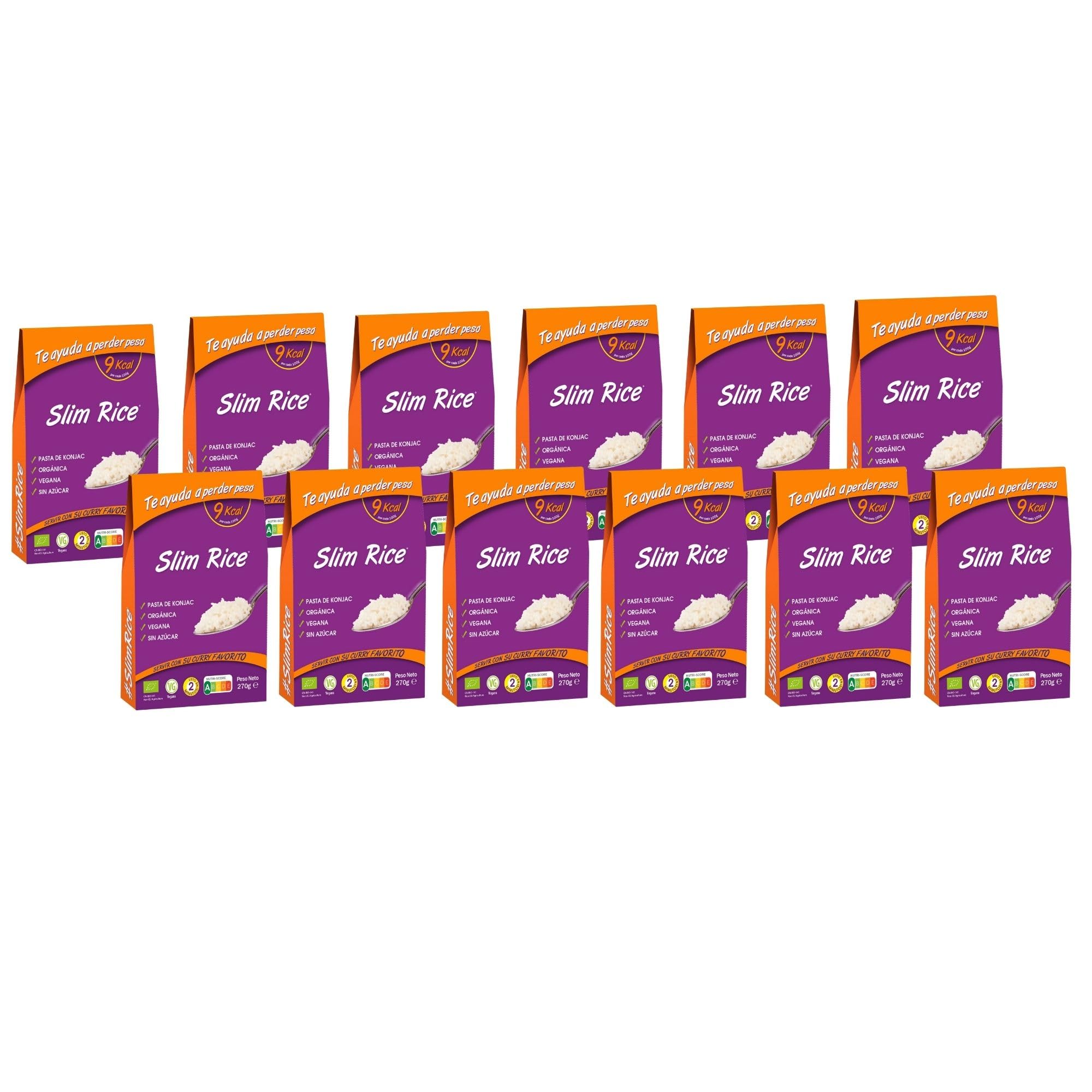 Slim Pasta - Arroz de Konjac - 270 g - Sin Calorías ni Carbohidratos - Ideal para Dietas Keto y Low Carb - Apto para Veganos - Elaborado con Agua Purificada, Fibra de Avena y Harina de Konjac — view 9