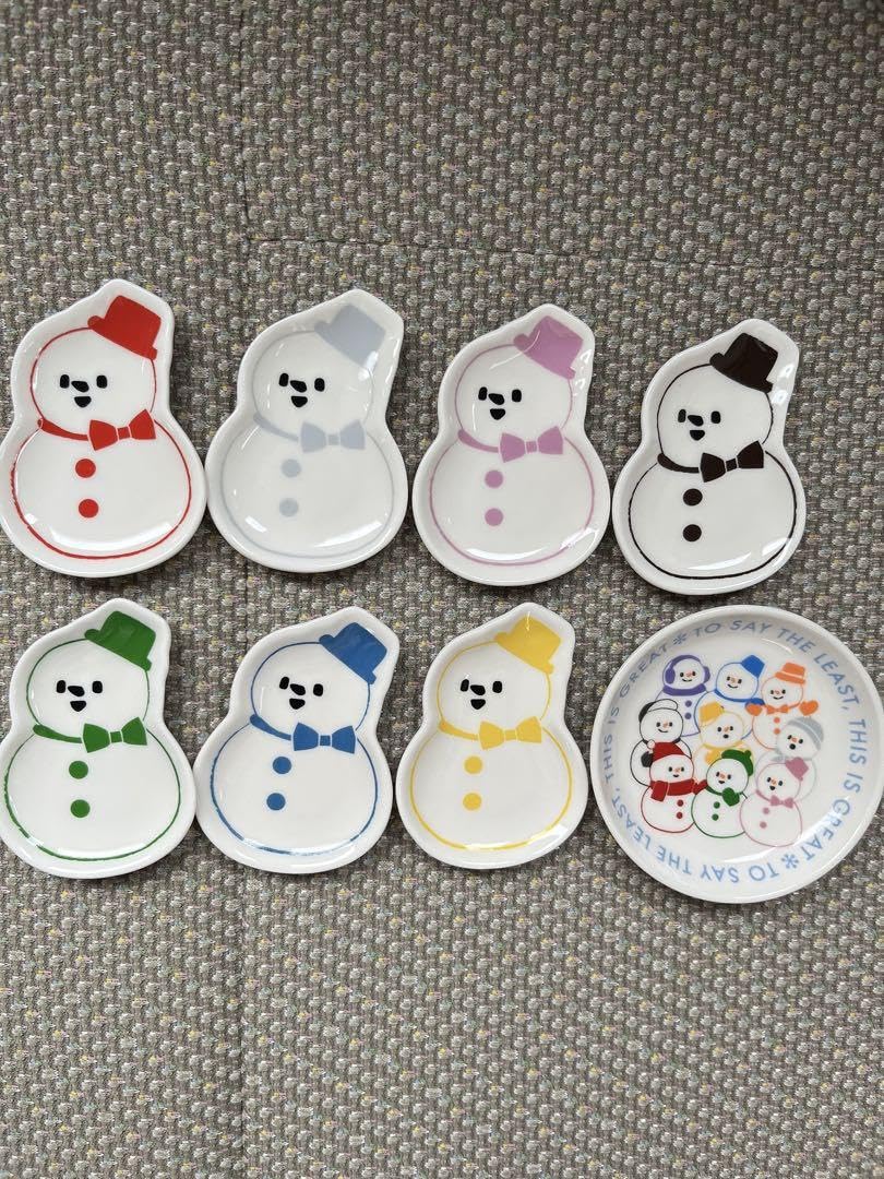 Amazon.co.jp: キャンドゥ スノーマン SnowMan お皿セット : ホーム
