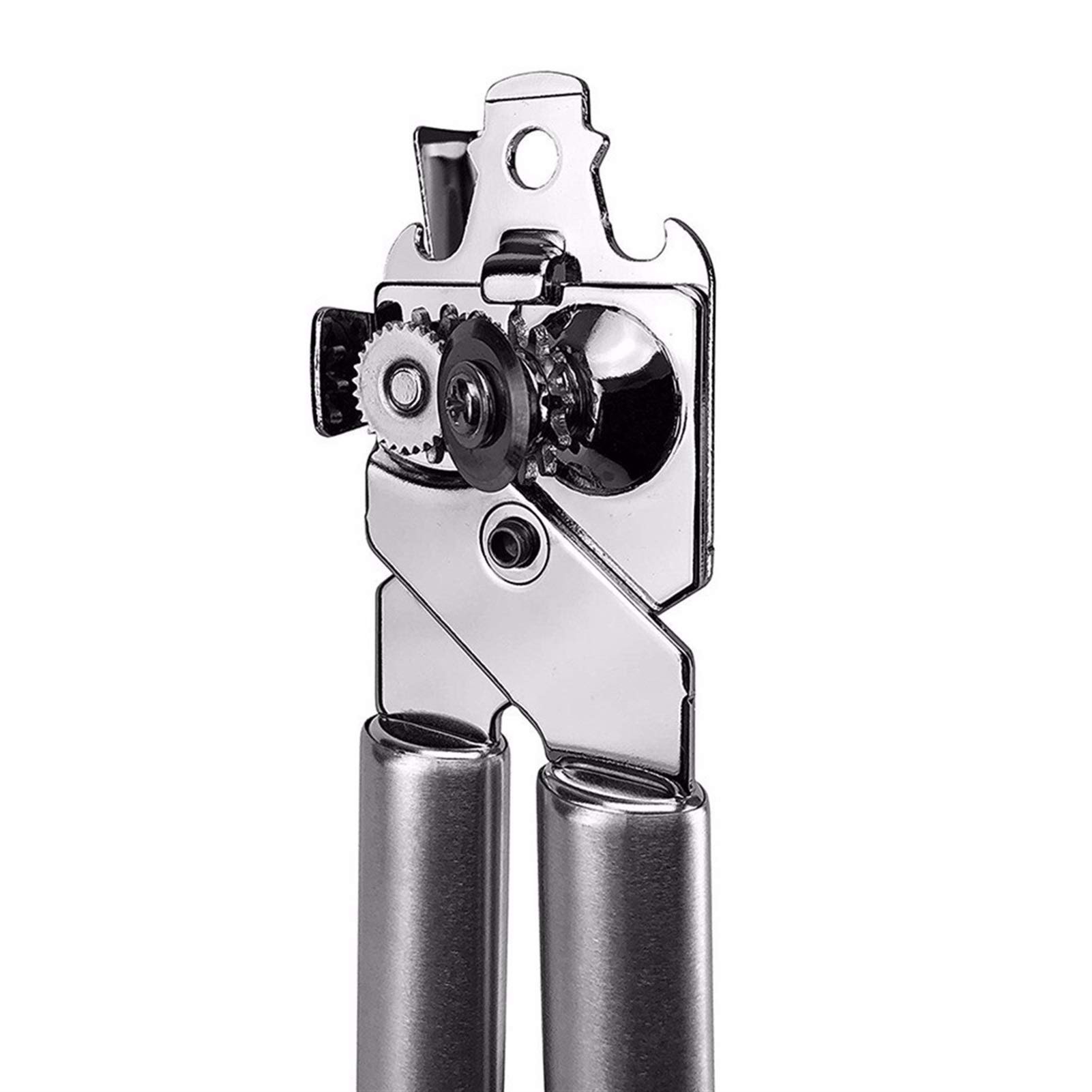 Apriscatole in acciaio Apriscatole manuale 3-in-1 Impugnatura comoda e sicura Antiscivolo, apribottiglie per vino