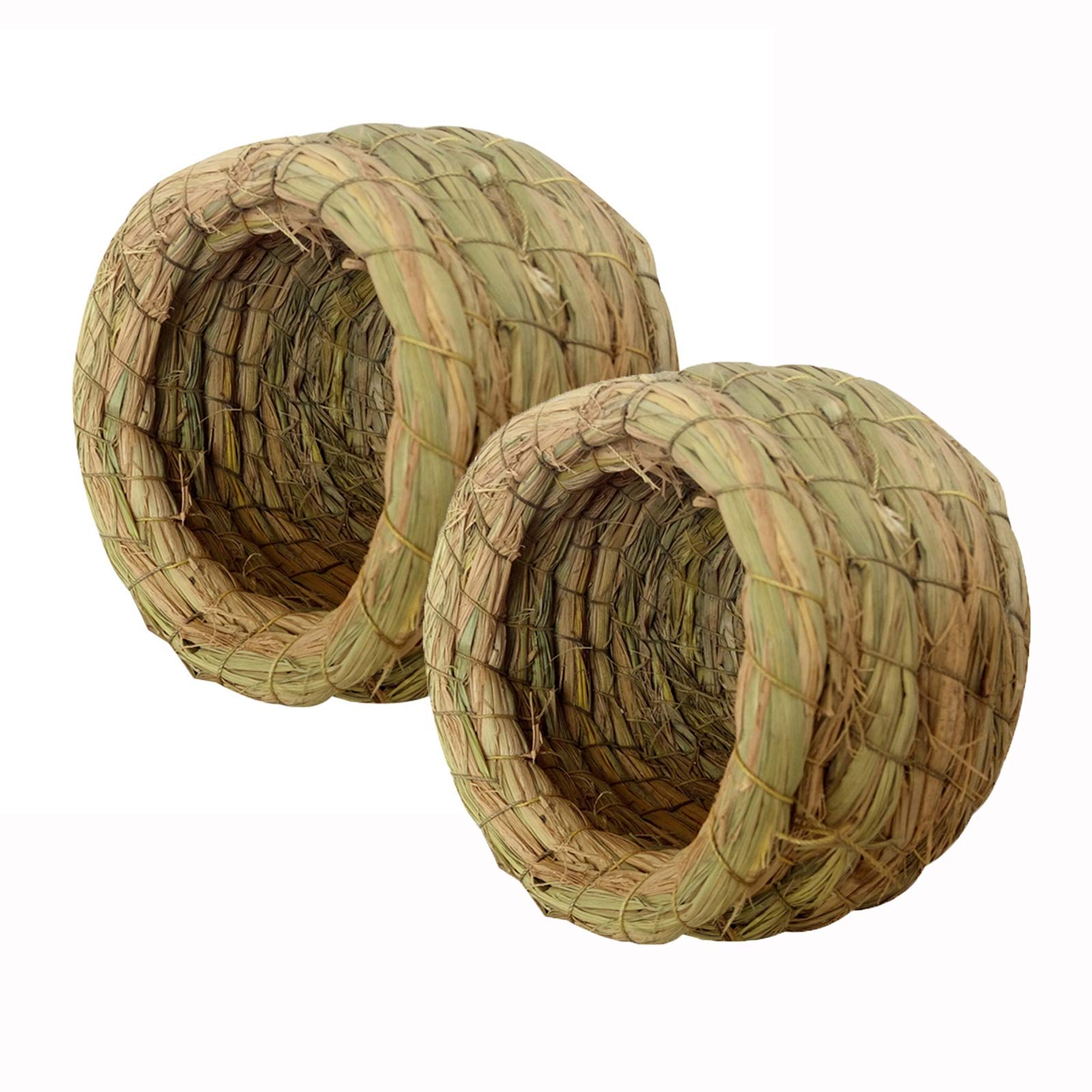 Nidi per Uccelli Nido Artificiale dell'uccello Naturale dell'uccello, casa degli Uccelli Confortevole e Calda, utilizzata per i balconi Courtyard Garden Decorations, 2 PCS (Size : 14-16cm)