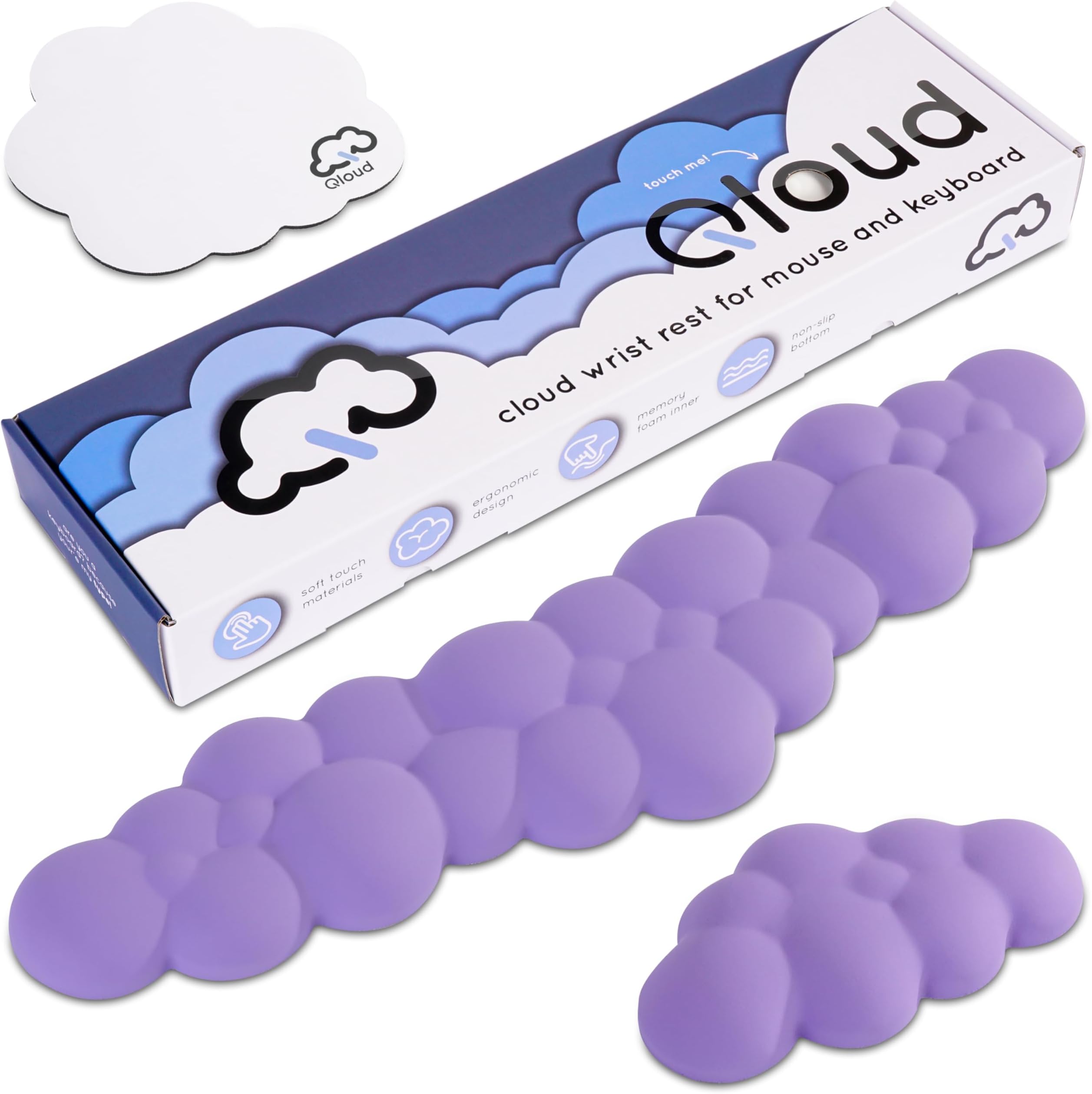 Qloud Cloud Wrist Rest Keyboard Cloud Palm Rest Keyboard