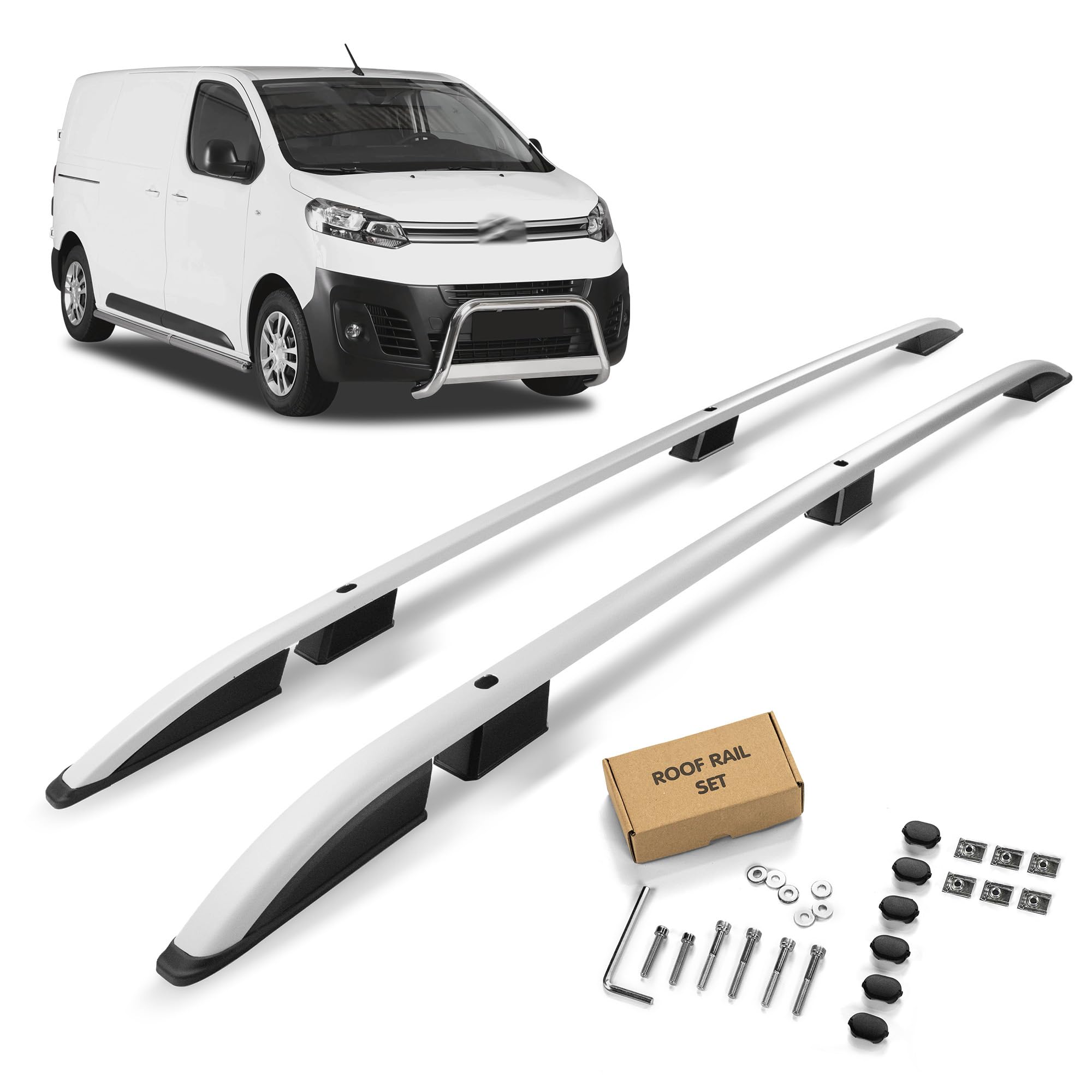 Accessoire Barre De Toit CHROMEMASTER | Les Barres De Toit | Compatibles Avec Citroen Jumpy 2016- M/Standard; Conçus Pour Le Montage De Barres De Toit, De Coffres De Toit Ou De Porte-vélos