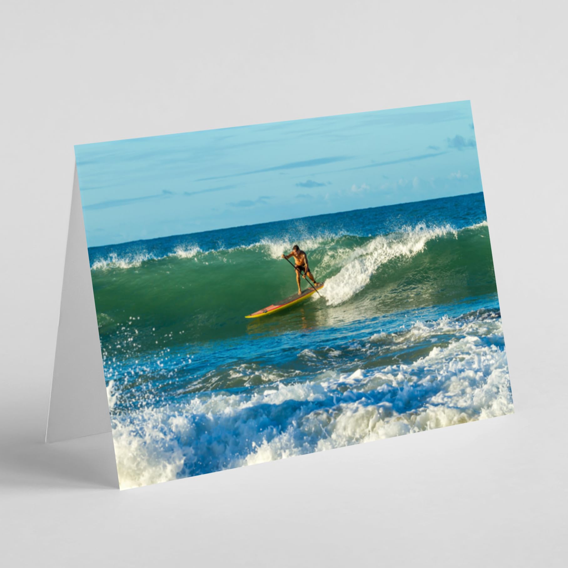 Stand up paddle boarding birthday card