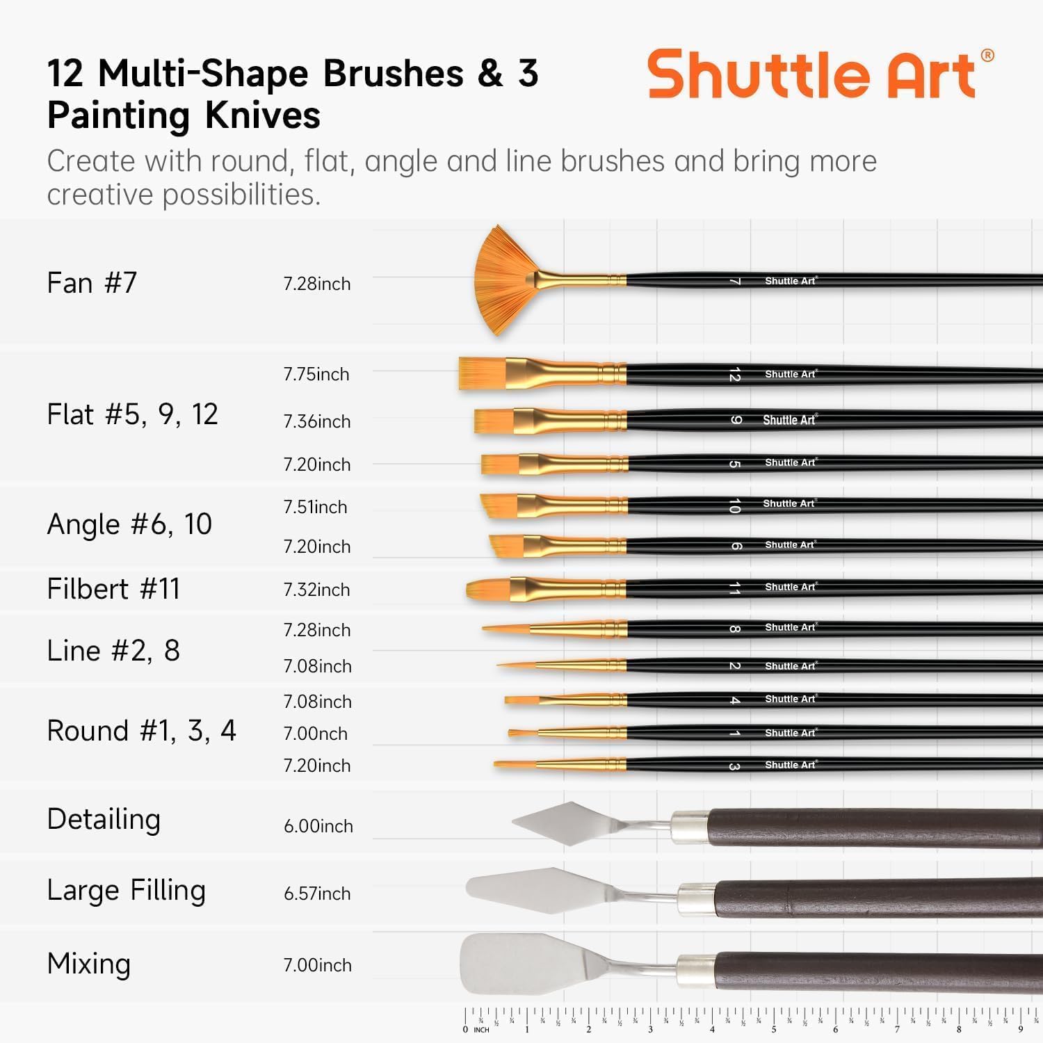 Shuttle Art 54 Pièces Kit Peinture Acrylique avec 30 Tubes Peinture Acrylique (12ml), Chevalet Peinture, Pinceaux, Toile, Kit Peinture Adultes sur Verre, Bois, Tissu