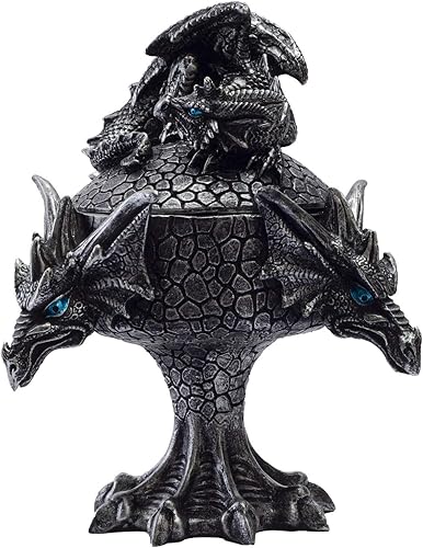 Miniatura 4 de Pacific Giftware Fantasy Myths Legends Dragon Heads Dragón Bebé posado en caja Joyero Caja de joyería Caja de baratijas