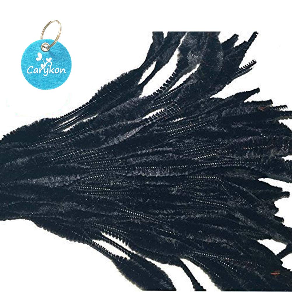 Caryko Fuzzy Bump Chenille Stems Pipe Cleaners, Pack Of 100