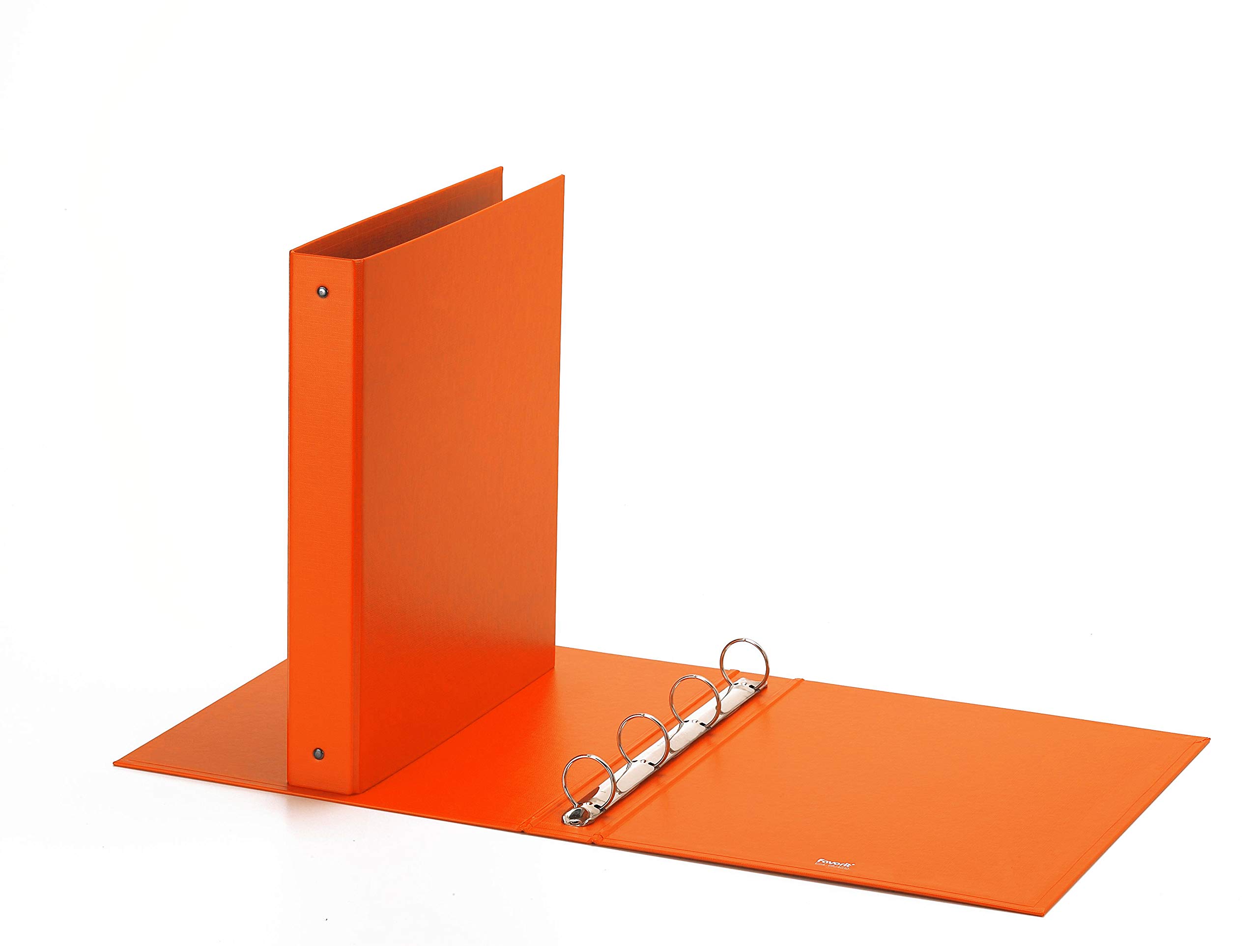 Favorit Box of 10 Europe Folders 22 x 30 cm 4 Round Rings 30 mm Orange