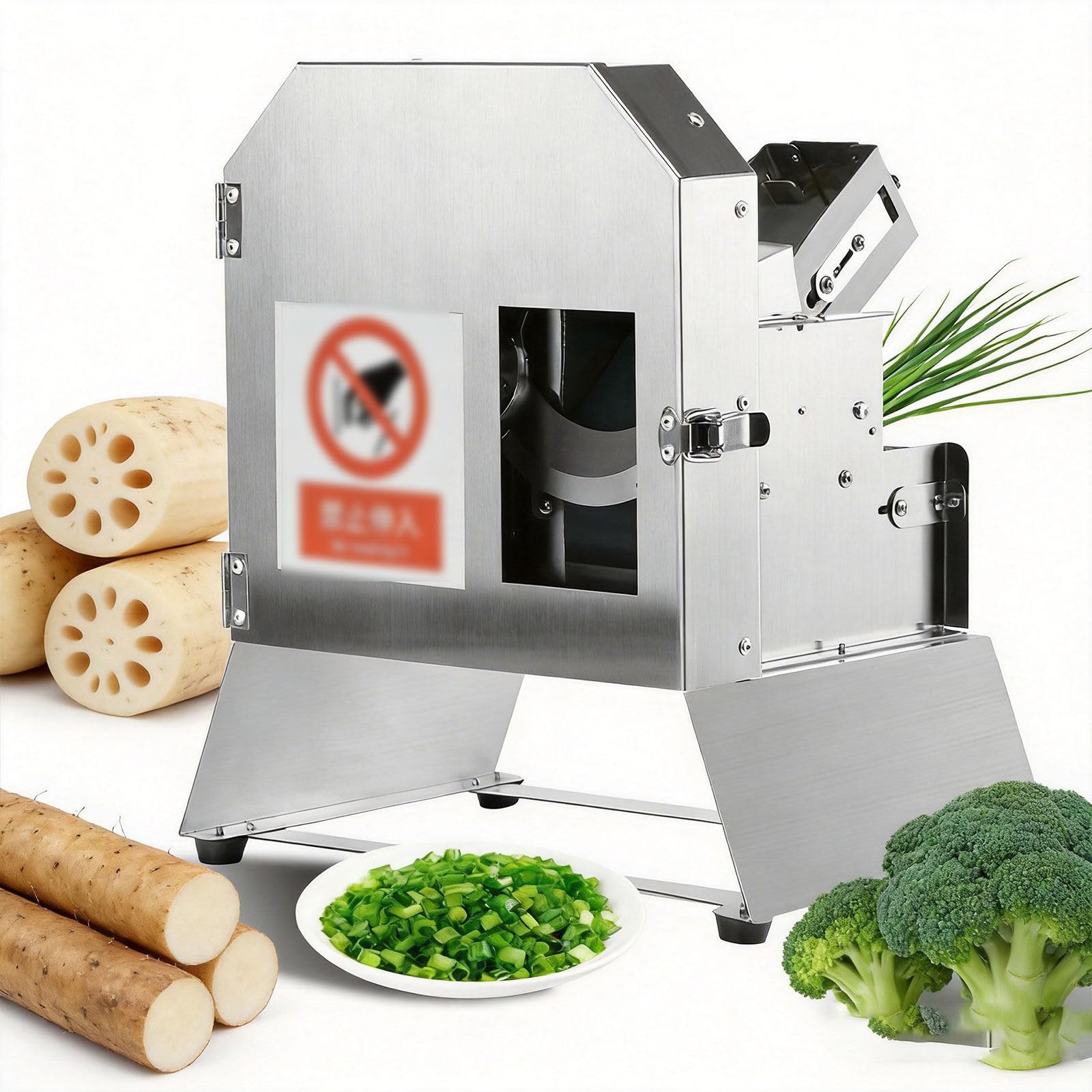 Trancheuse électrique Professionnelle pour légumes et Fruits, équipement de Transformation Alimentaire à Bande de 100 kg/h destiné aux Cuisines domestiques et de Restaurant