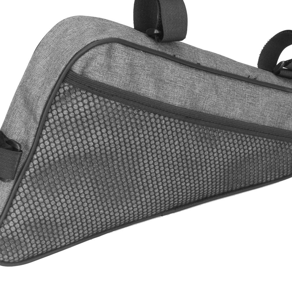 Borsa Da Telaio MTB Antipioggia Grande Capacità – Nylon 600D Impermeabile, Triangolo, 45 Cm